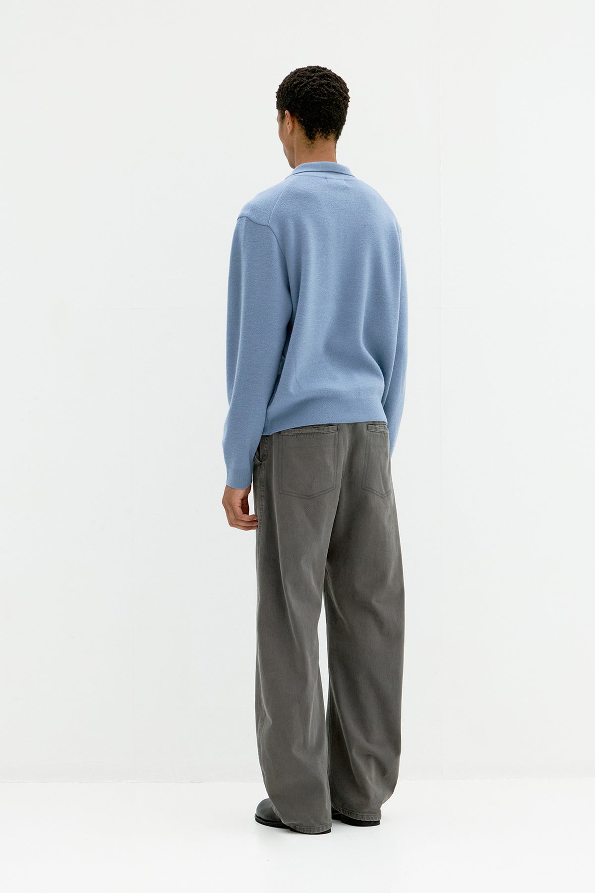 Coor - Topfill Wool Polo Knit (Sky Blue) product image 4 | TRAB K-Fashion Australia