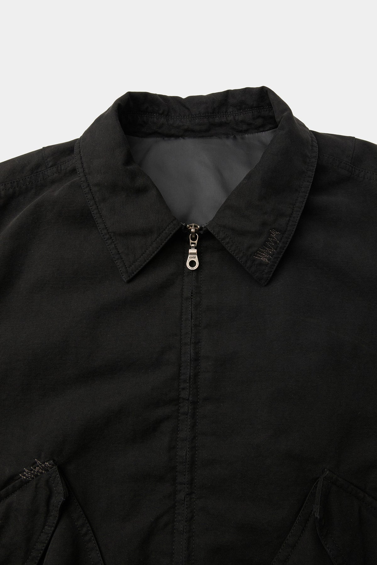 Coor - Dyed Cotton Flight Jumper (Washed Black) product image 5 | TRAB K-Fashion Australia