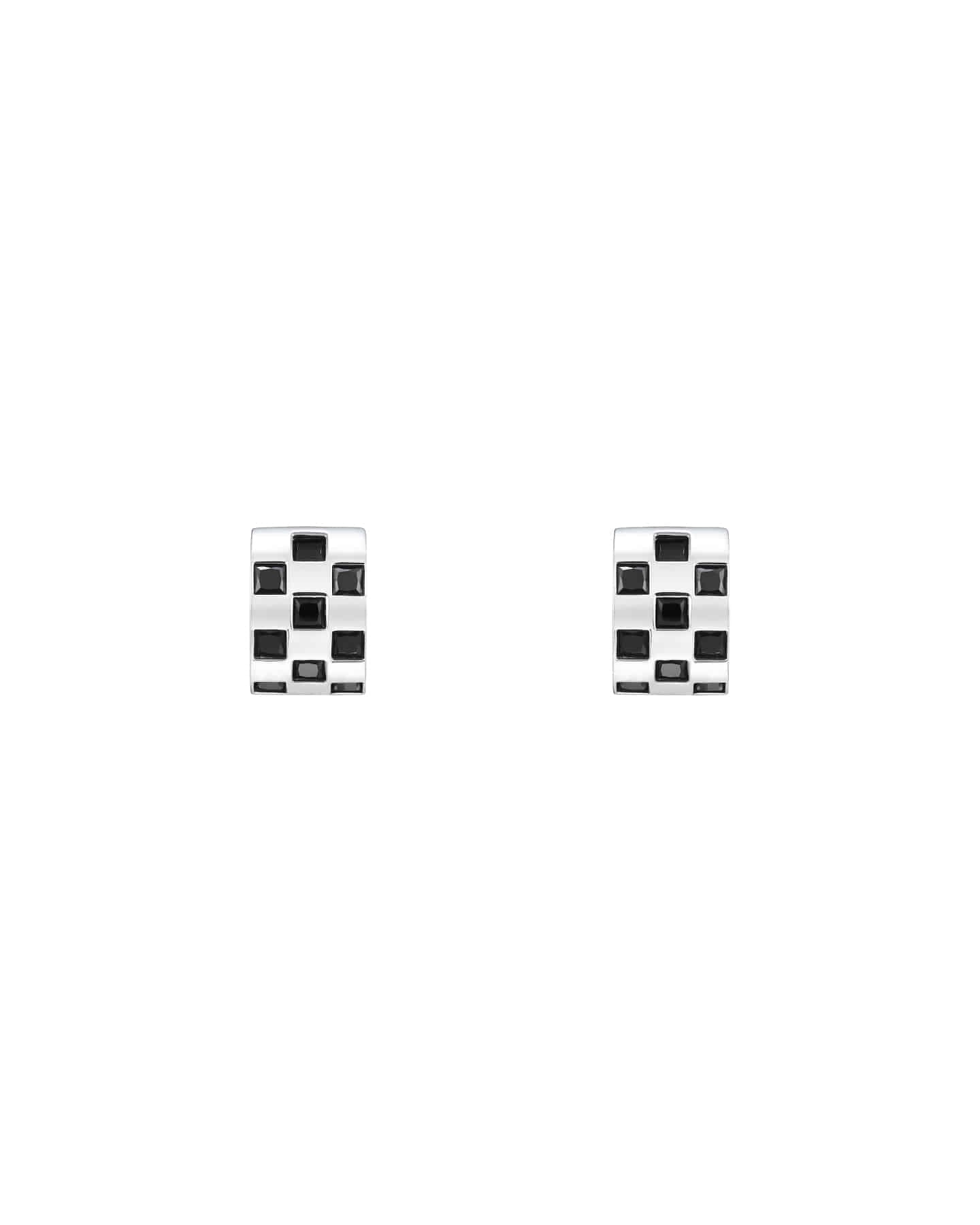 Numbering - Checkered Hoop Earrings #3232 product image 8 | TRAB K-Fashion Australia