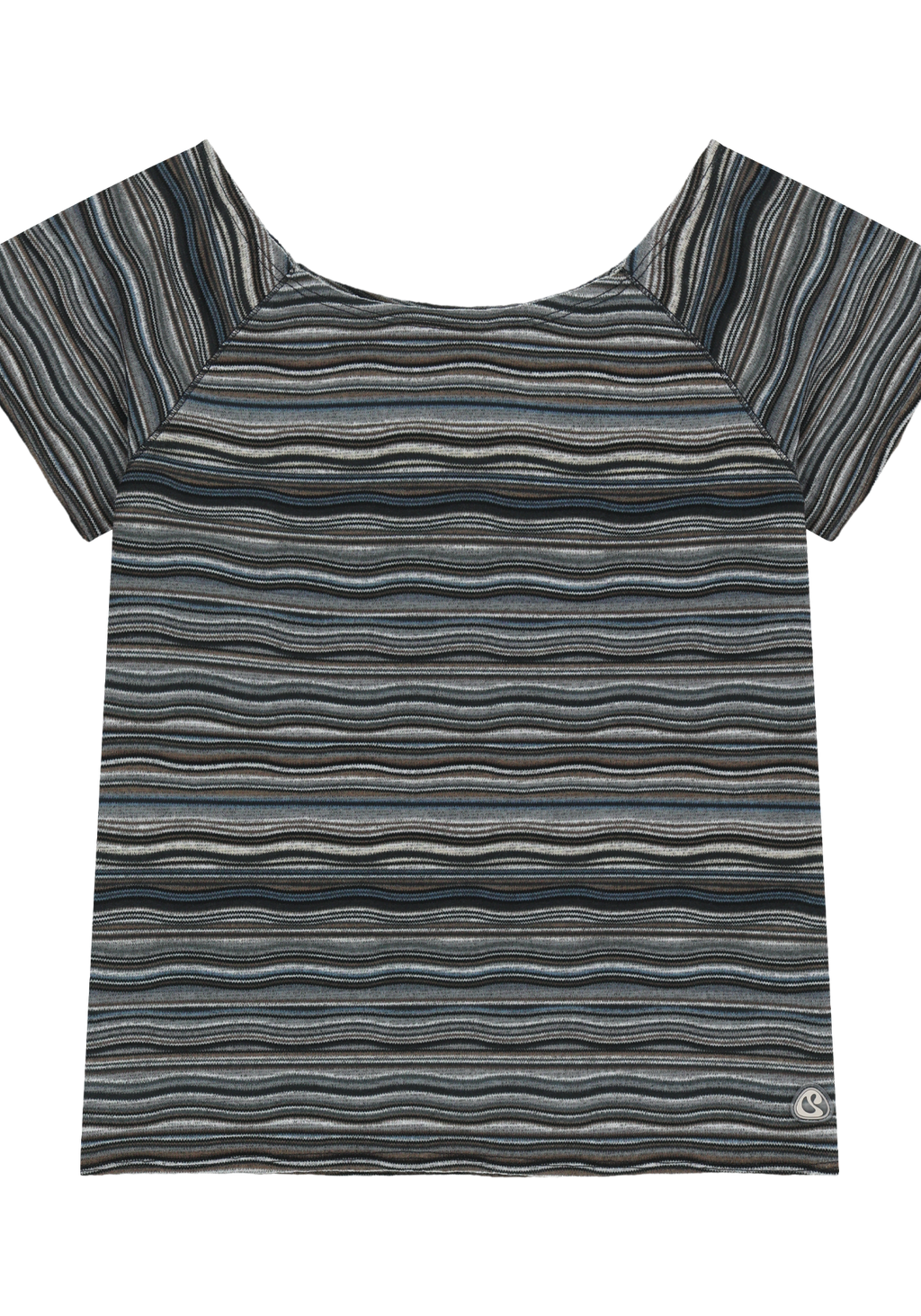 Coyseio - Wave Stripe Knit T-Shirt (Navy) product image 2 | TRAB K-Fashion Australia