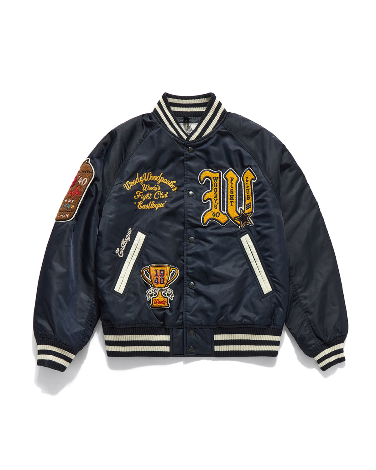 Eastlogue - Woody Fight Club Stadium Jacket (D.navy) product image 1 | TRAB K-Fashion Australia