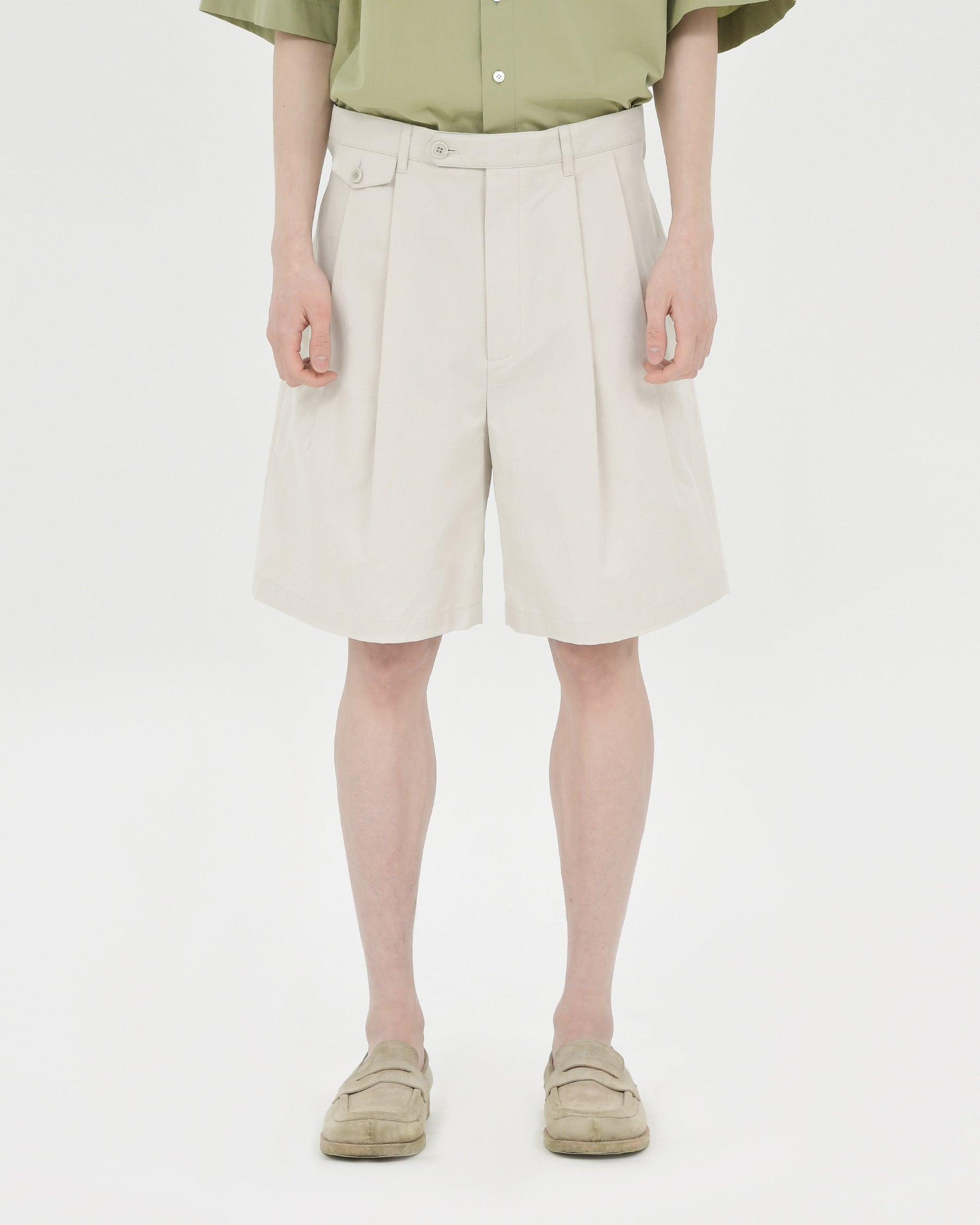 Brownyard - Cotton Half Pants (Ivory) product image 1 | TRAB K-Fashion Australia