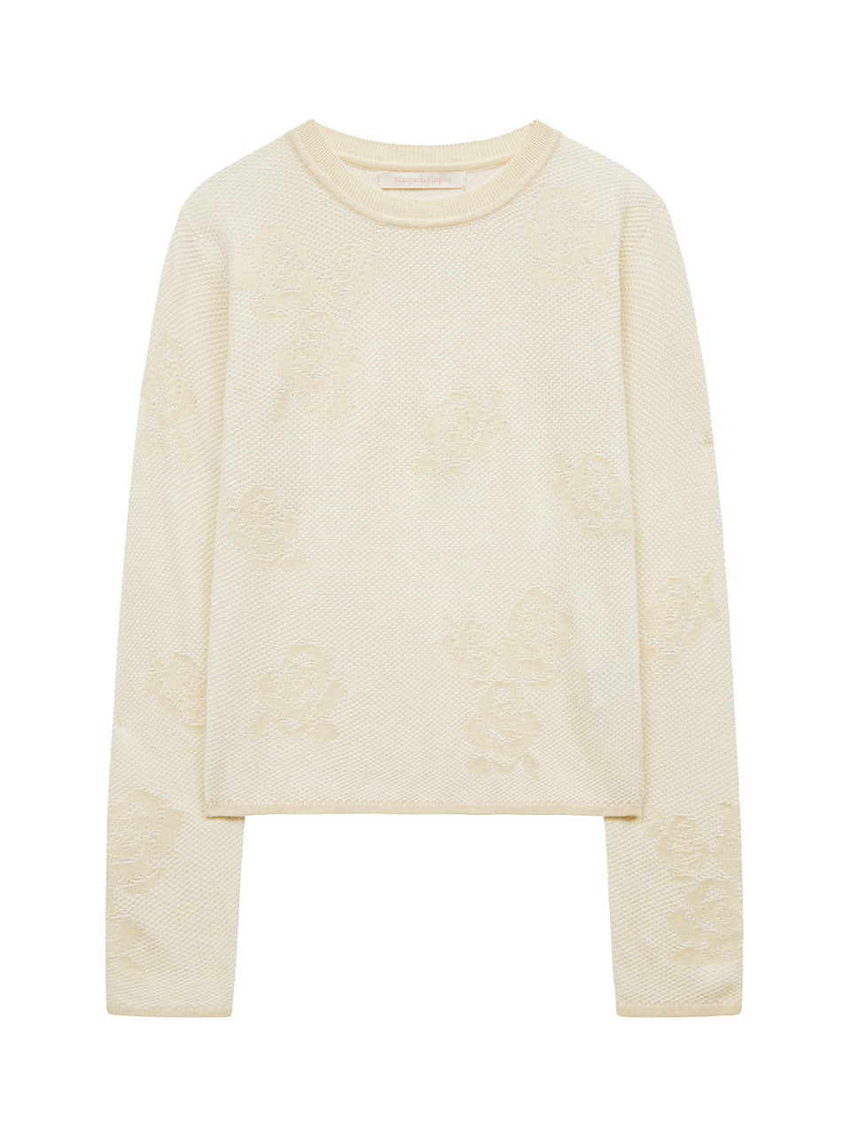 Margarin Fingers - Rose Jacquard Knit (Cream) product image 2 | TRAB K-Fashion Australia