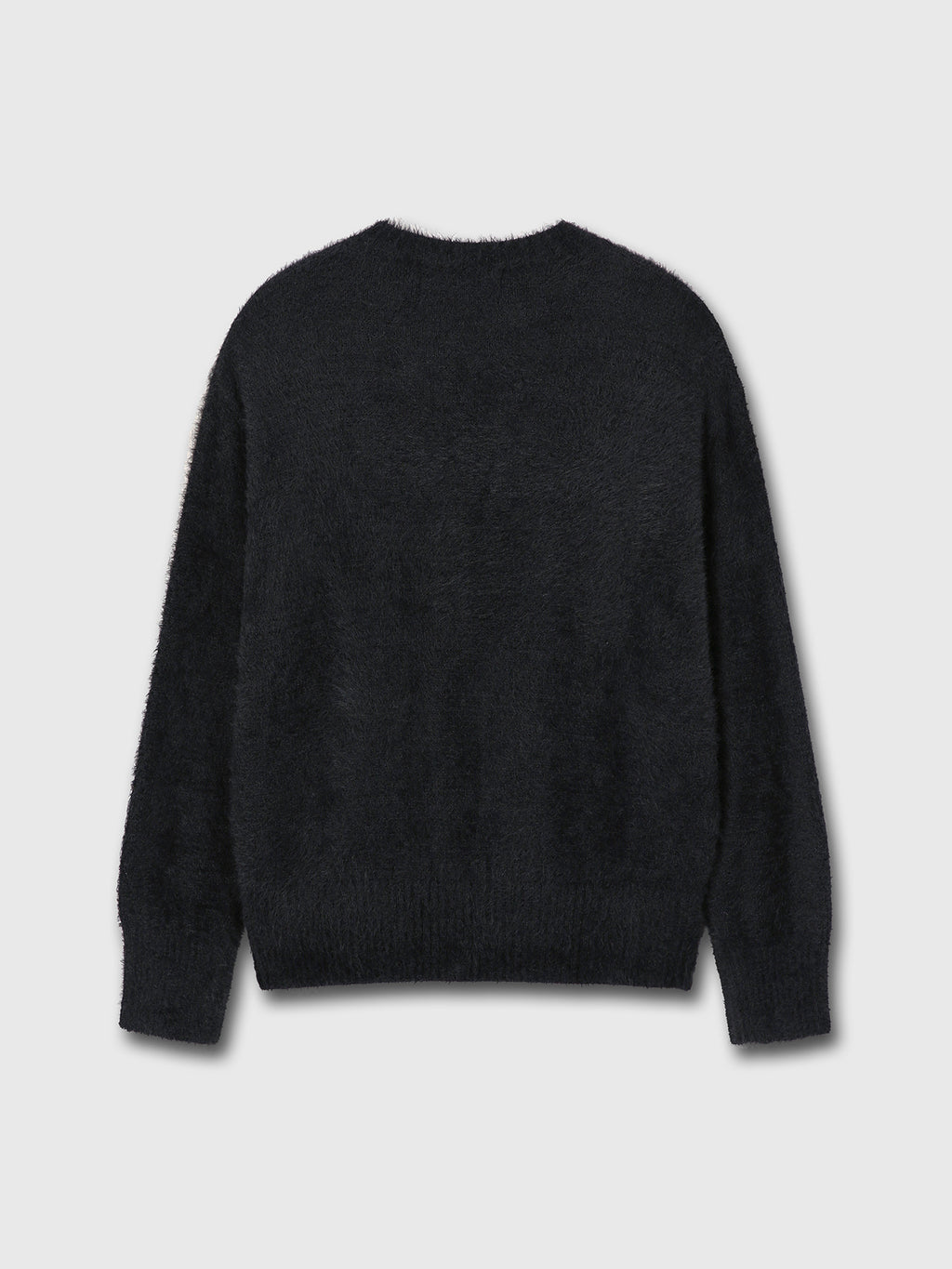 Tonywack - Faux Fur Crew-Neck Top (Black) product image 8 | TRAB K-Fashion Australia
