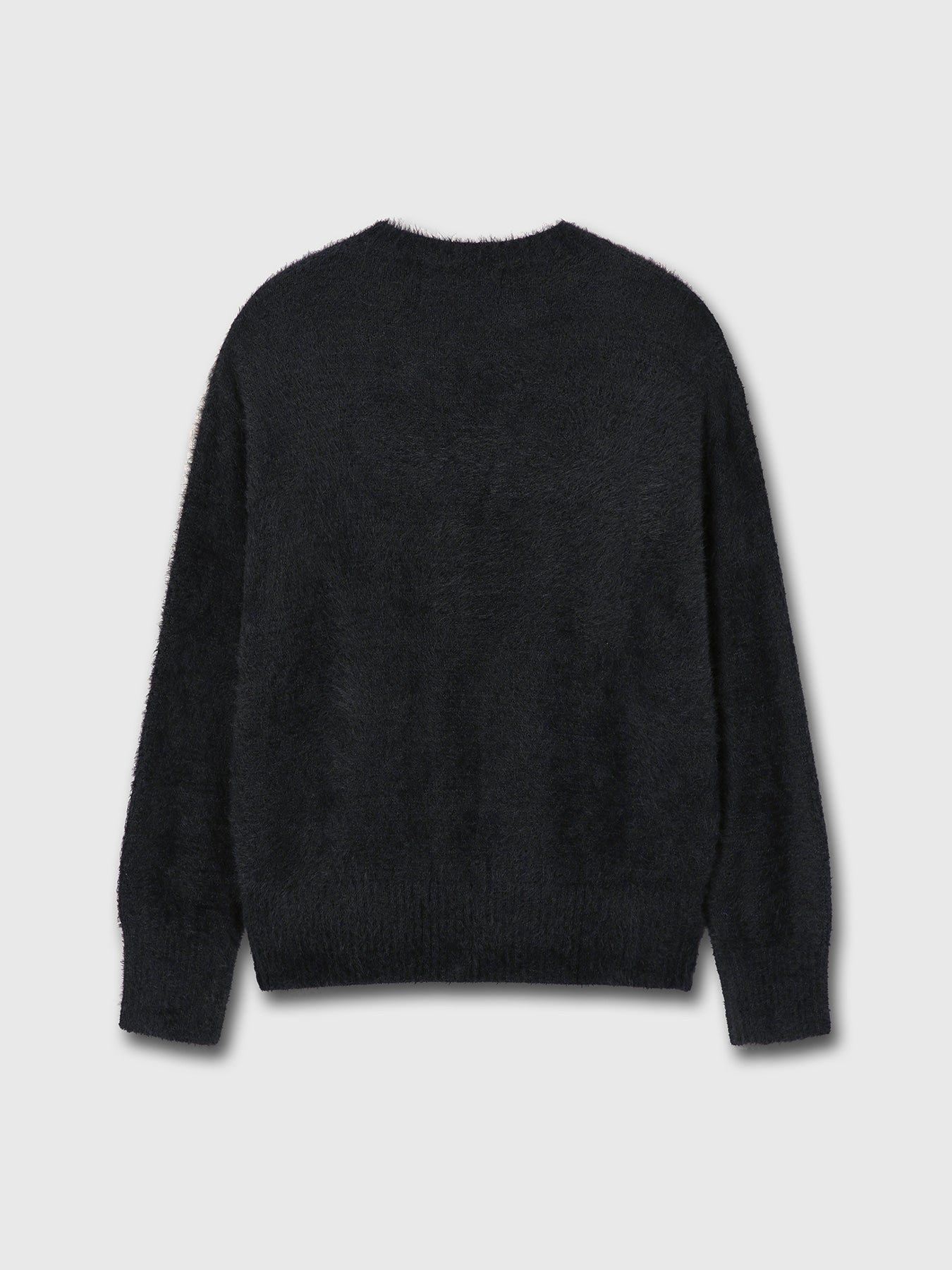 Tonywack - Faux Fur Crew-Neck Top (Black) product image 8 | TRAB K-Fashion Australia