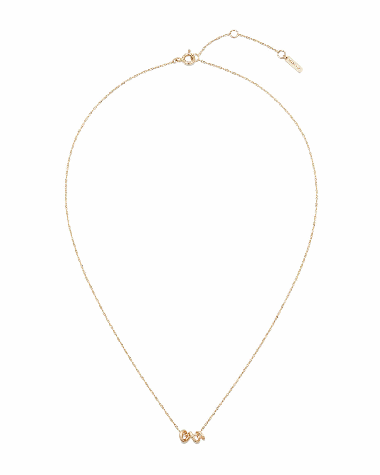 Numbering - Fluid Spiral Pendant Necklace #2708 product image 4 | TRAB K-Fashion Australia