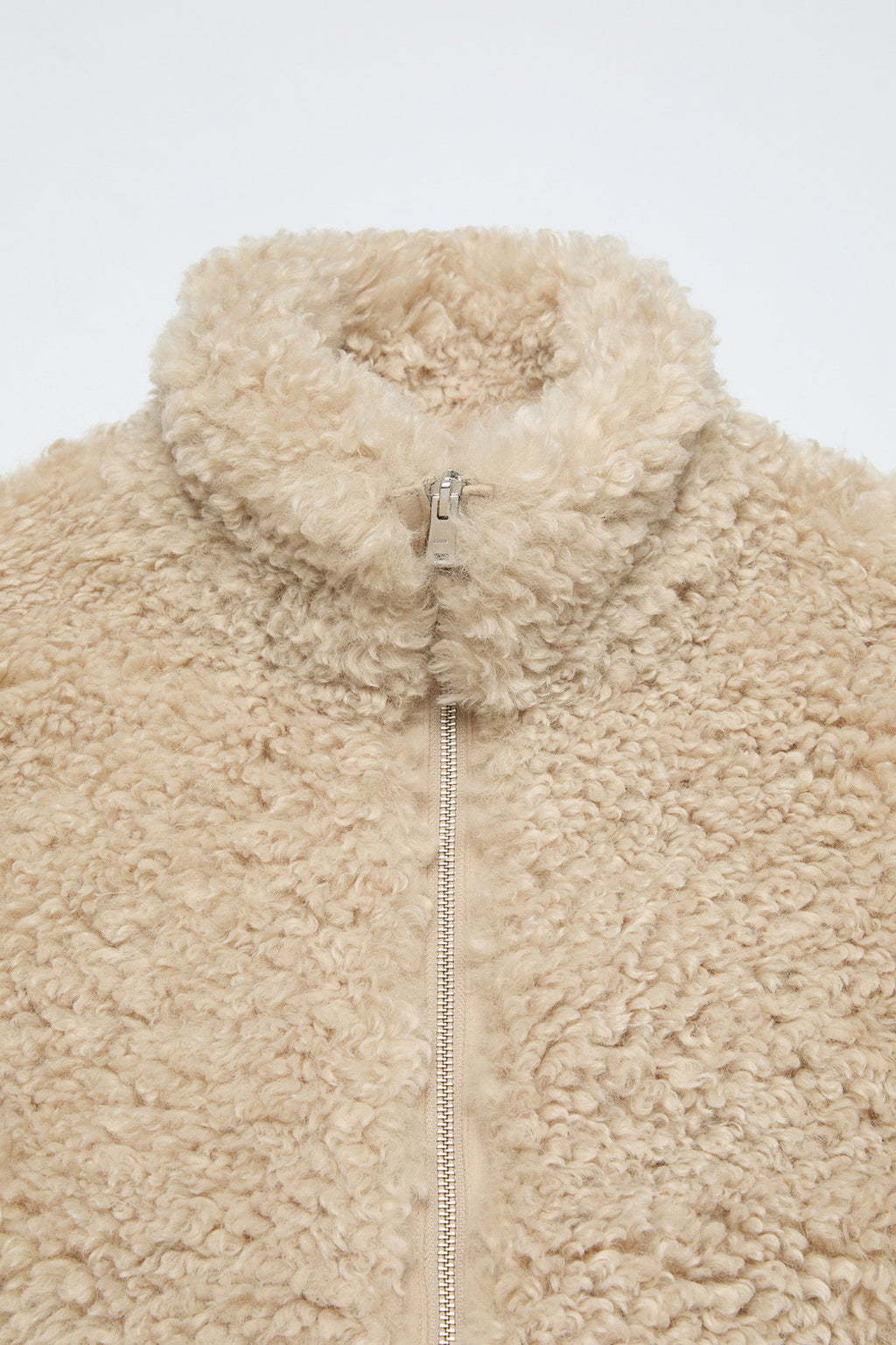 Coor - Curly Fake Fur Jumper (Beige) product image 5 | TRAB K-Fashion Australia
