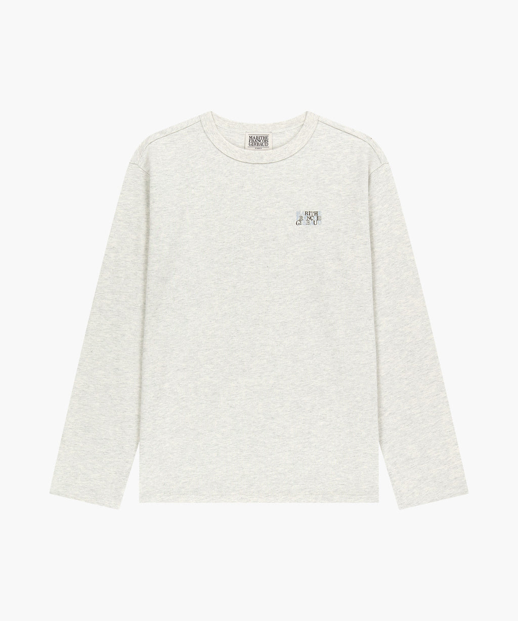 Marithe & Francois Girbaud - Back Graphic Long Sleeve Tee (Oatmeal) product image 2 | TRAB K-Fashion Australia