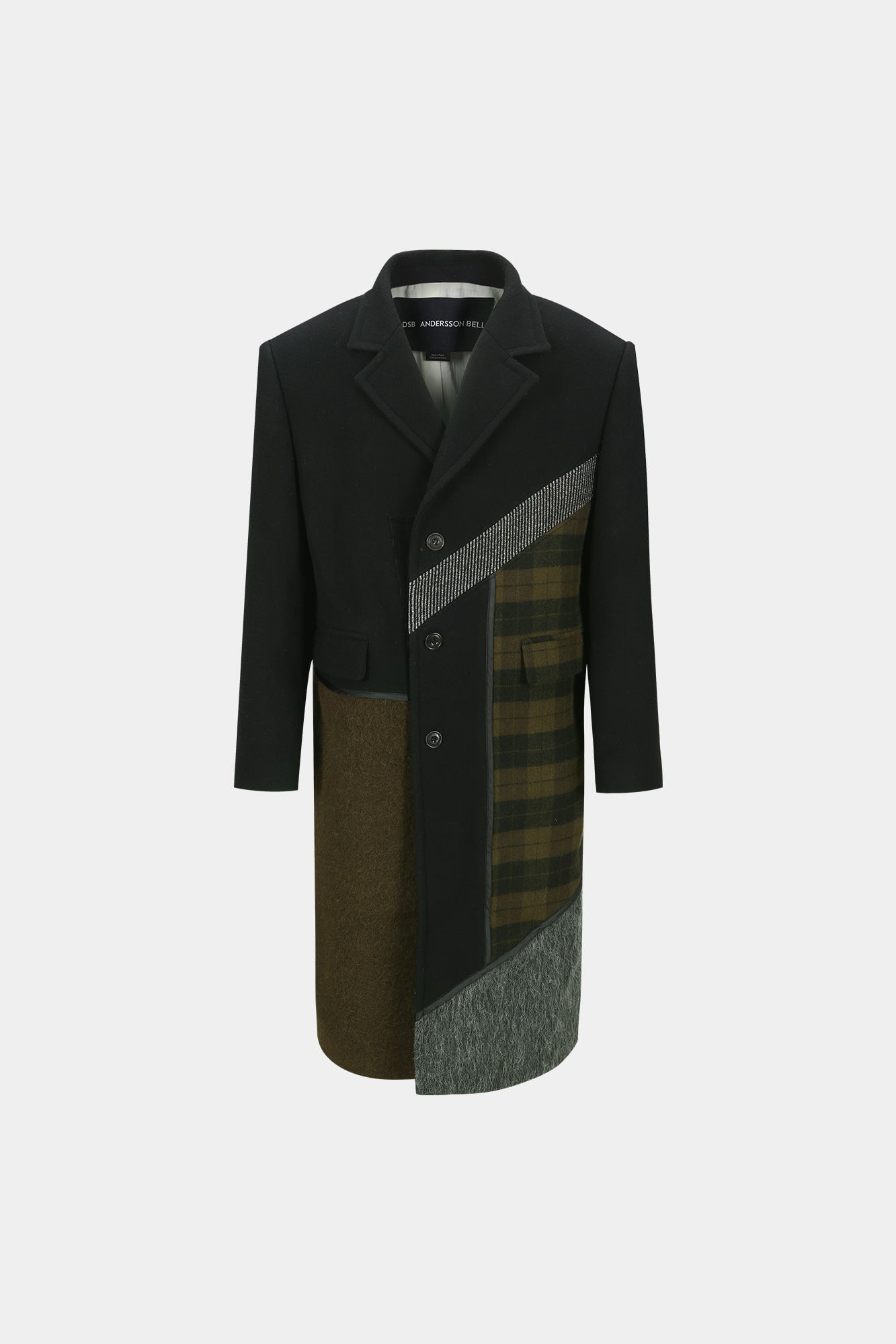 Andersson Bell - Patchwork Wool Coat (Multi) product image 8 | TRAB K-Fashion Australia