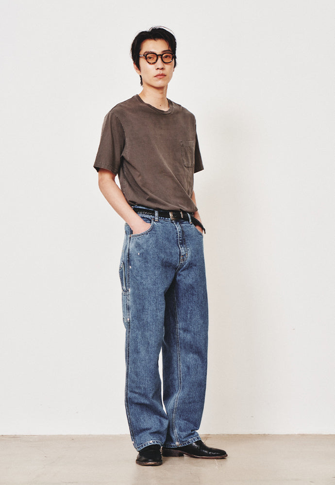 Art if acts - Washed Denim Carpenter Pants (Indigo Blue) product image 4 | TRAB K-Fashion Australia