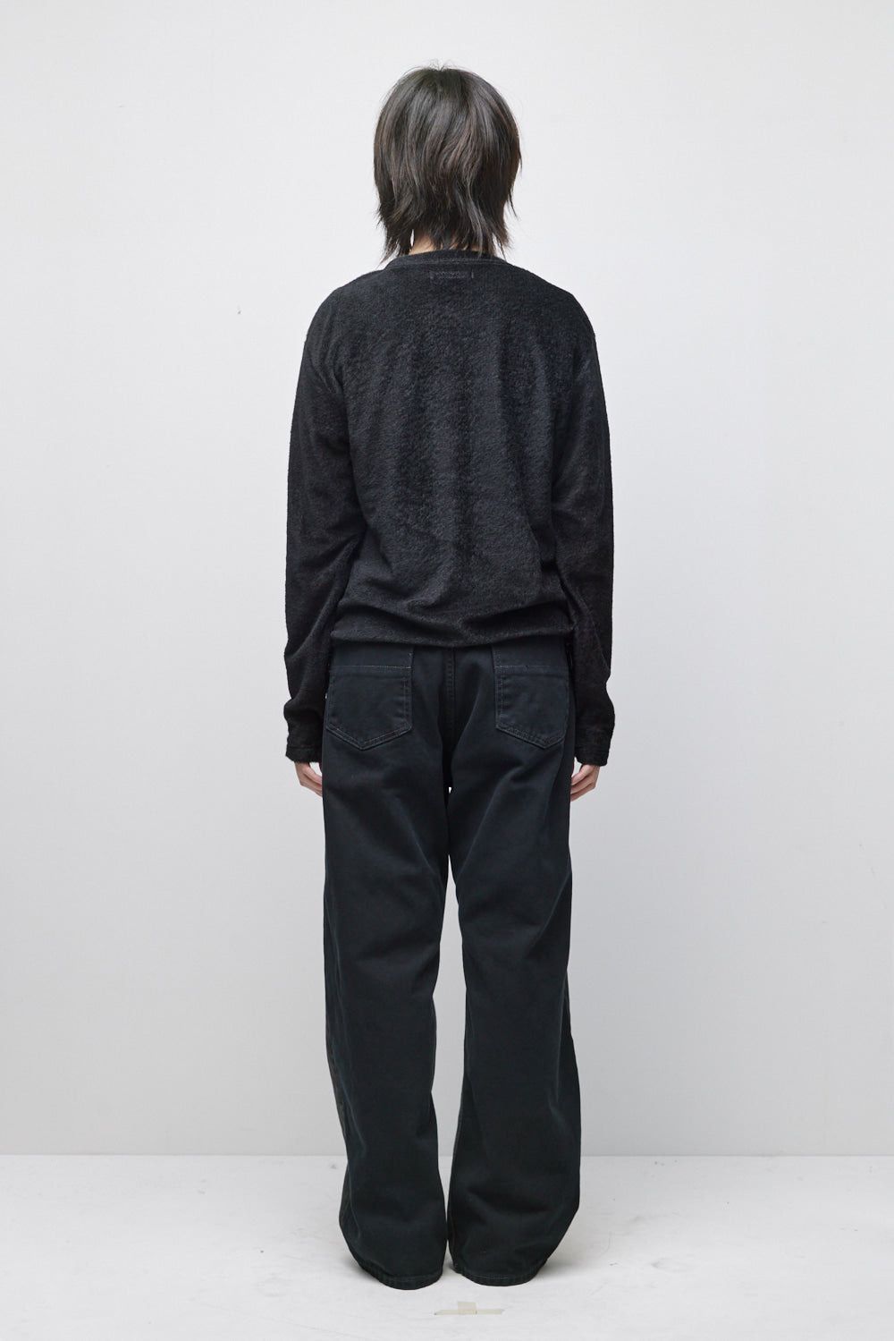 Hatchingroom - Fuzzy Mesh Tee (Black) product image 9 | TRAB K-Fashion Australia