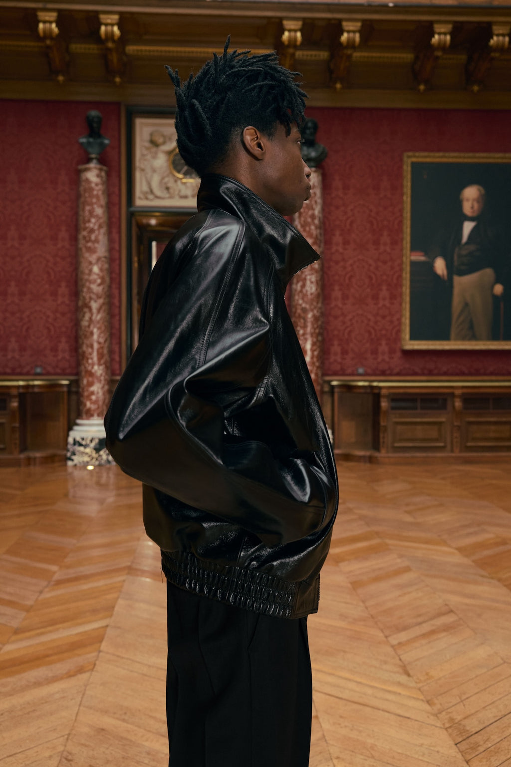 STU - Lambskin Leather Jacket (Black) product image 7 | TRAB K-Fashion Australia