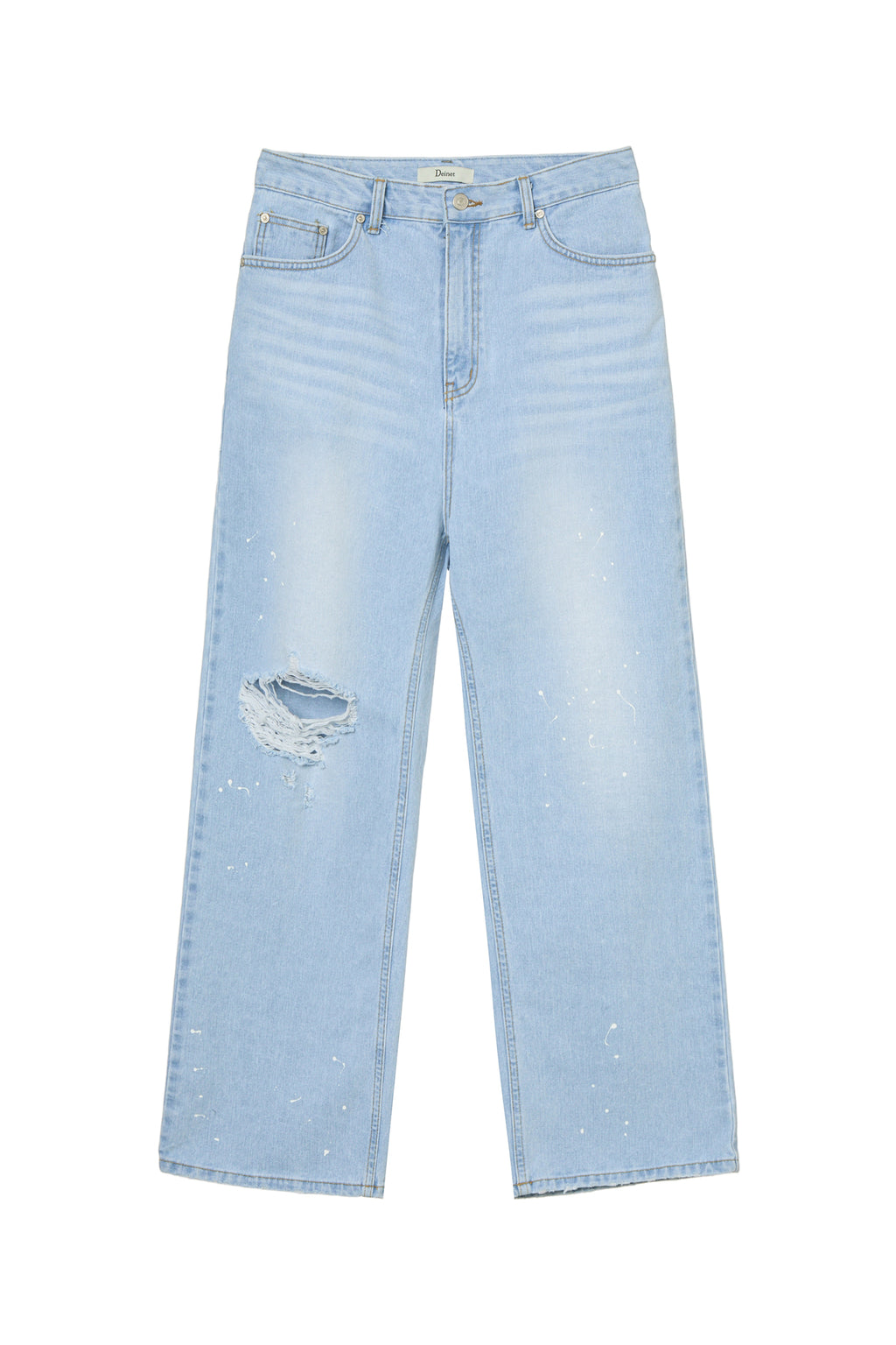 Deinet - Painted Logo Point Jeans (Light Blue) product image 11 | TRAB K-Fashion Australia