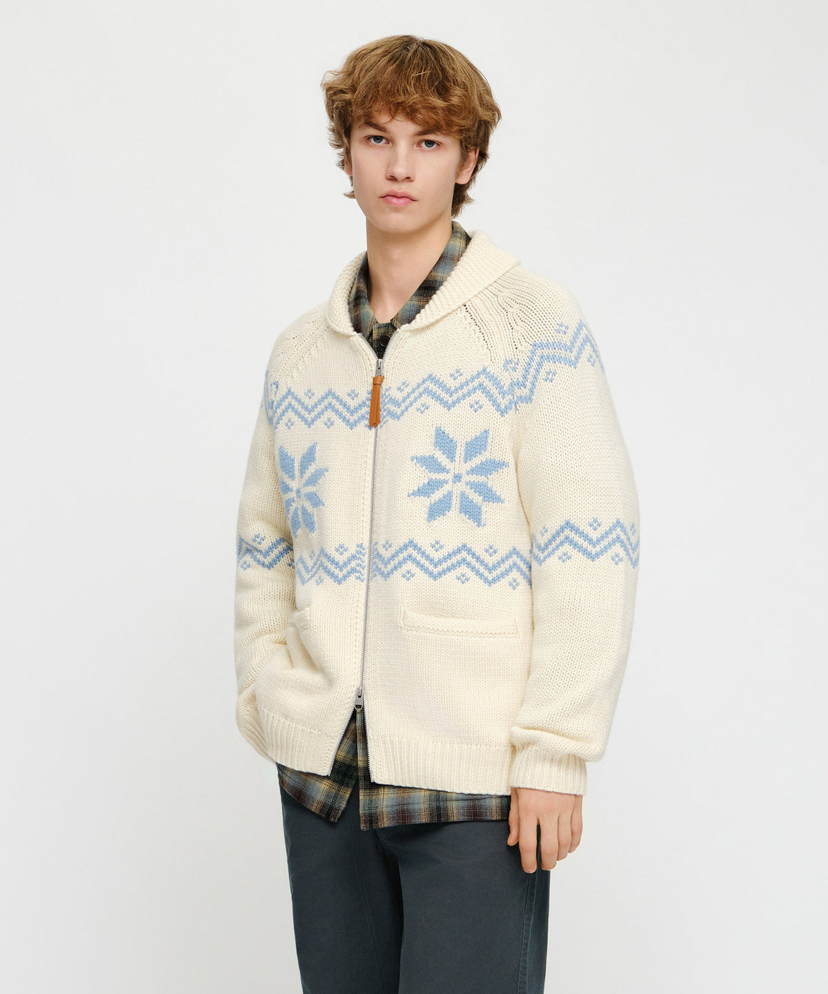 Marithe & Francois Girbaud - Nordic Cowichan Cardigan (Ivory) product image 2 | TRAB K-Fashion Australia