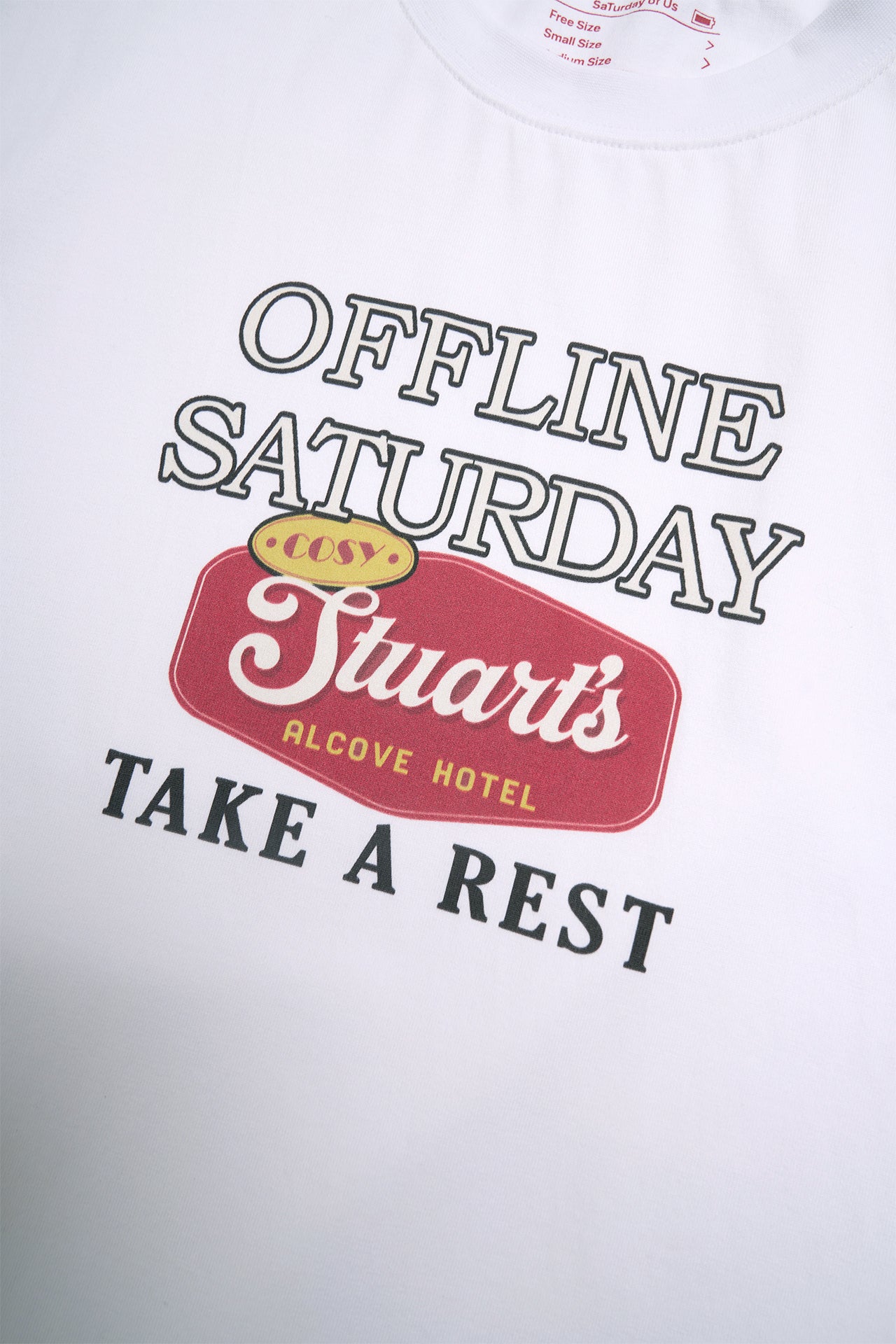 STU - Sign Printing T-Shirt (White) product image 14 | TRAB K-Fashion Australia