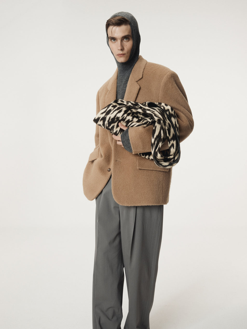 Recto - Oversized Lama Wool Padded Jacket (Ochre) product image 11 | TRAB K-Fashion Australia