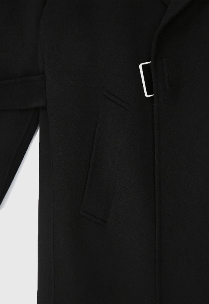 Tonywack - Double-Faced Wool And Cashmere Belted Coat (Black) product image 13 | TRAB K-Fashion Australia
