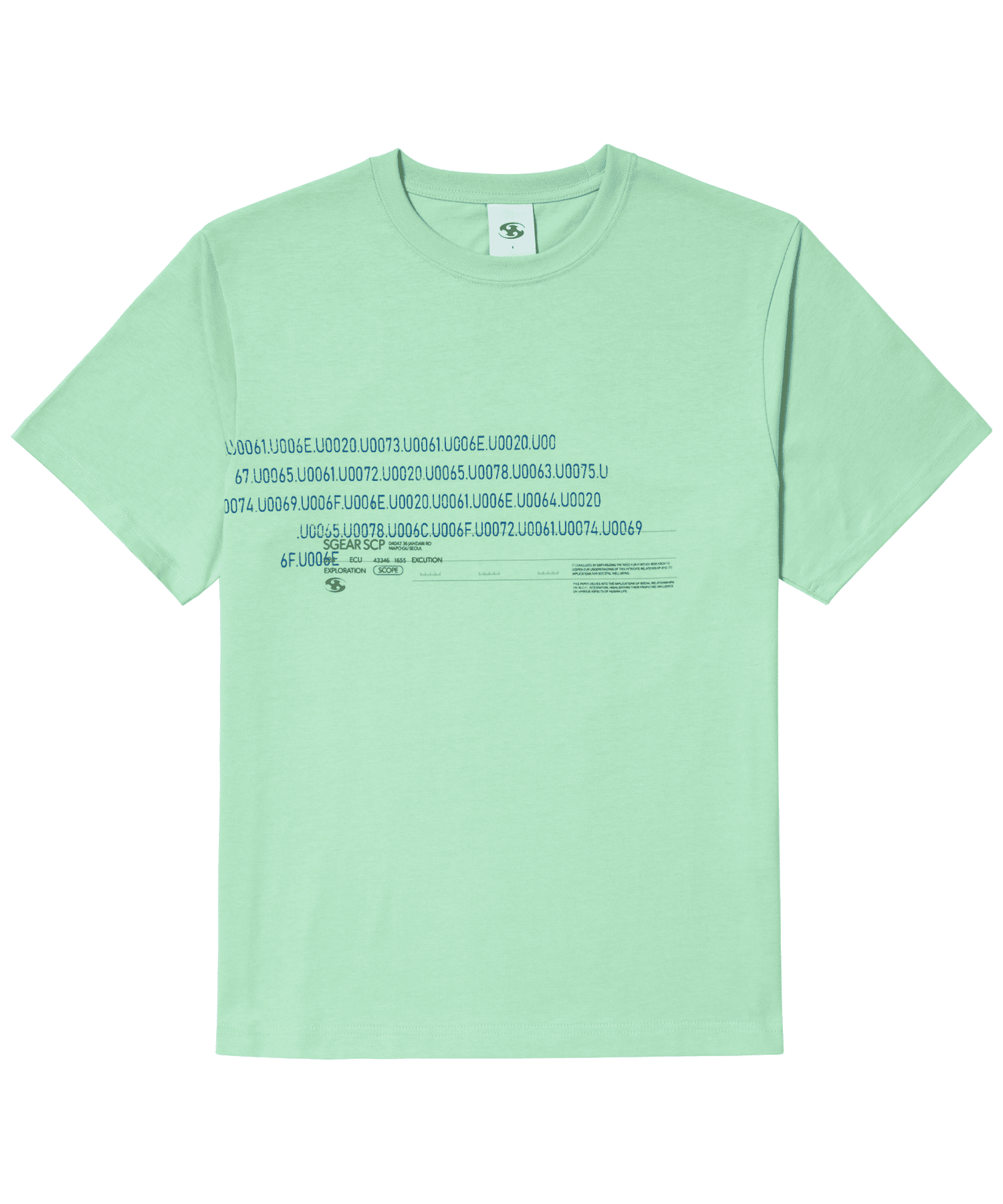 San San Gear - Instill T-Shirt Light Green product image 1 | TRAB K-Fashion Australia