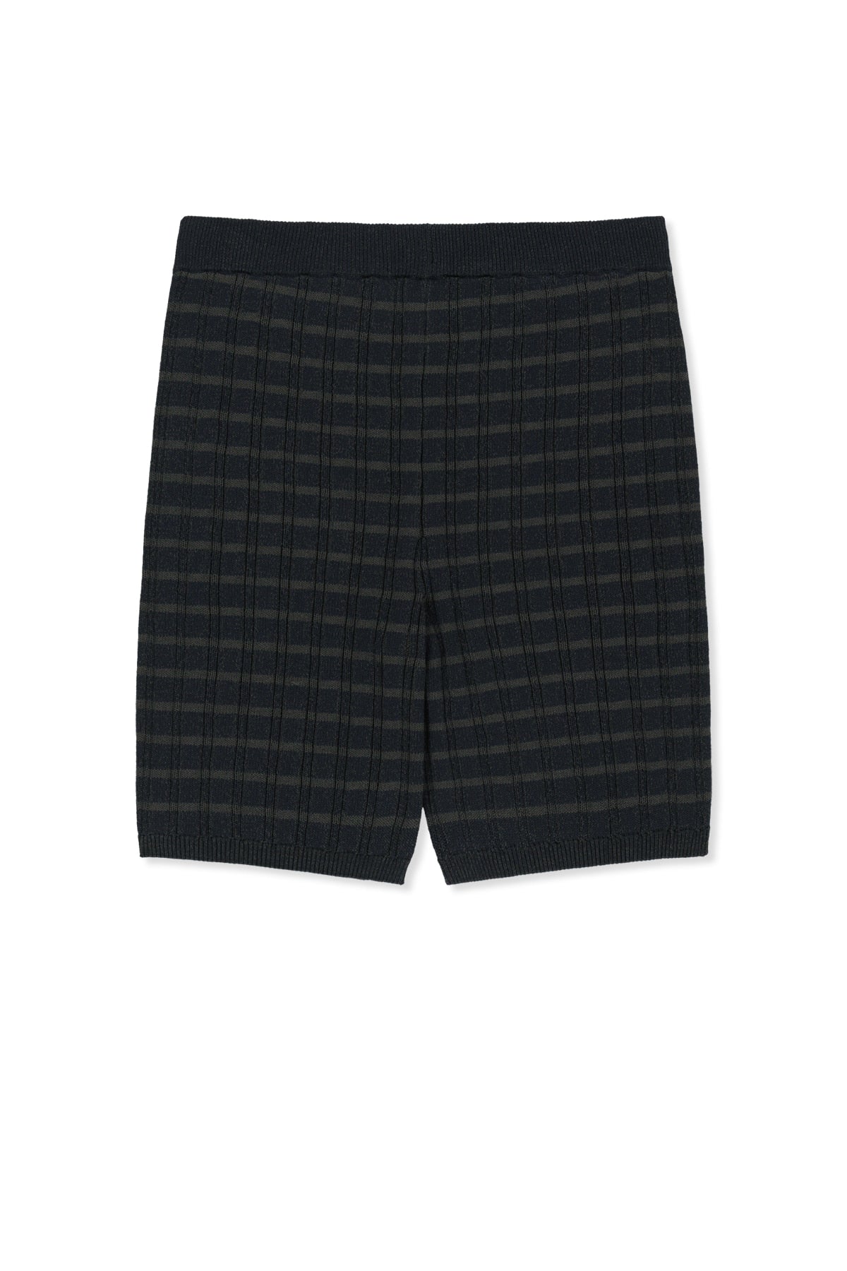Matin Kim - Stripe Knit Shorts (Navy) product image 2 | TRAB K-Fashion Australia