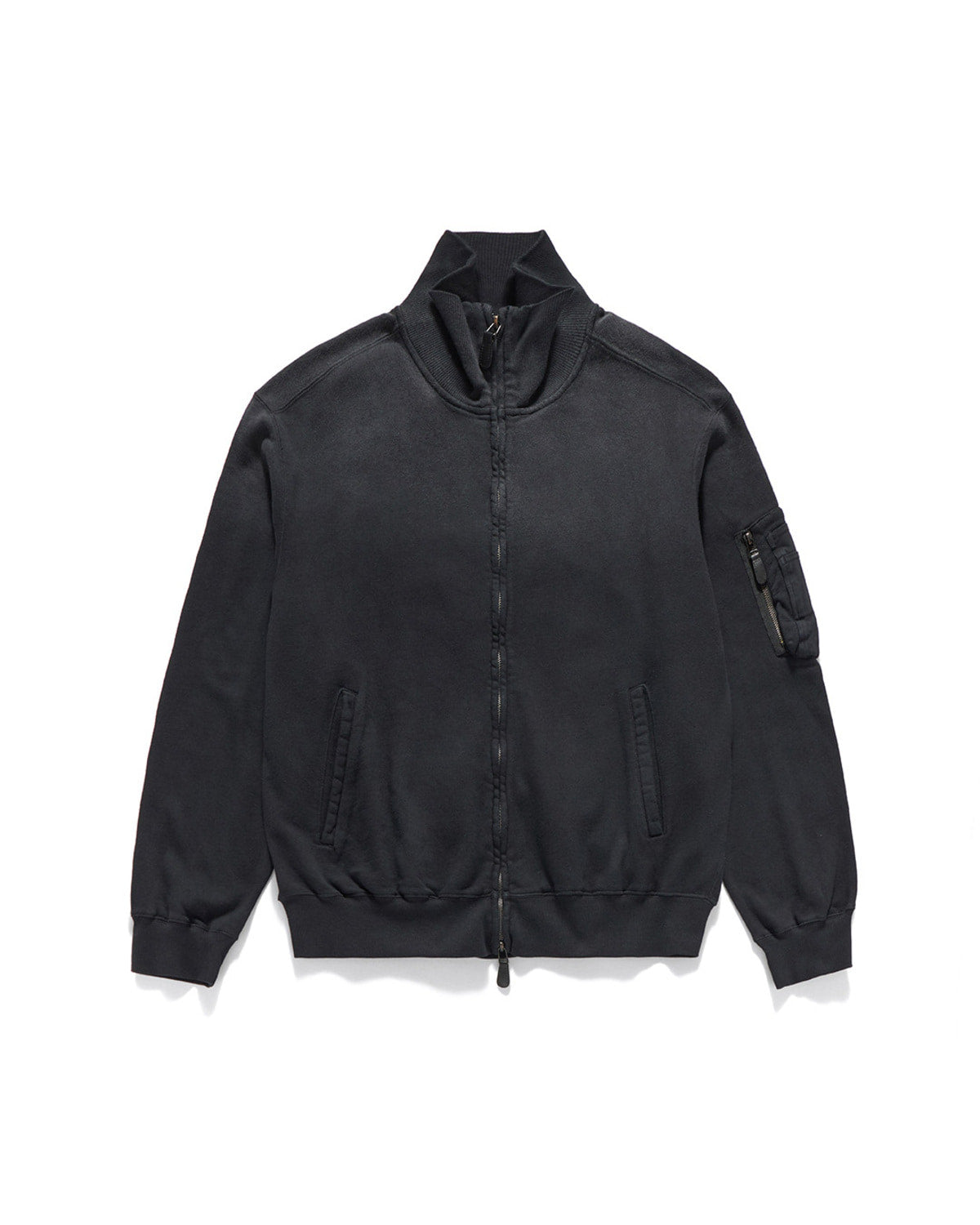 Eastlogue - Flight Zip Up Sweat (Bleached Black) product image 5 | TRAB K-Fashion Australia