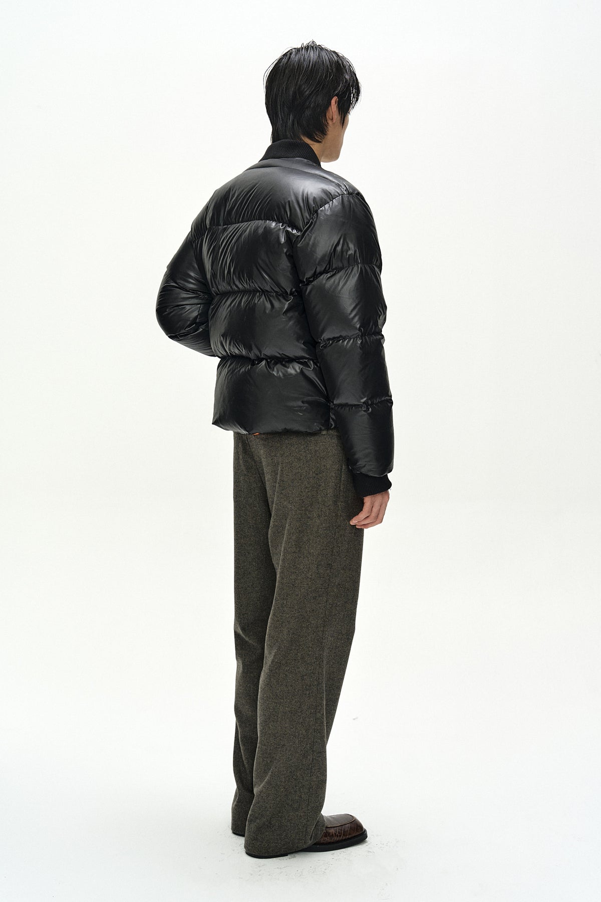 Andersson Bell - Double Waist Denim Wool Trousers (Grey/Indigo) product image 5 | TRAB K-Fashion Australia