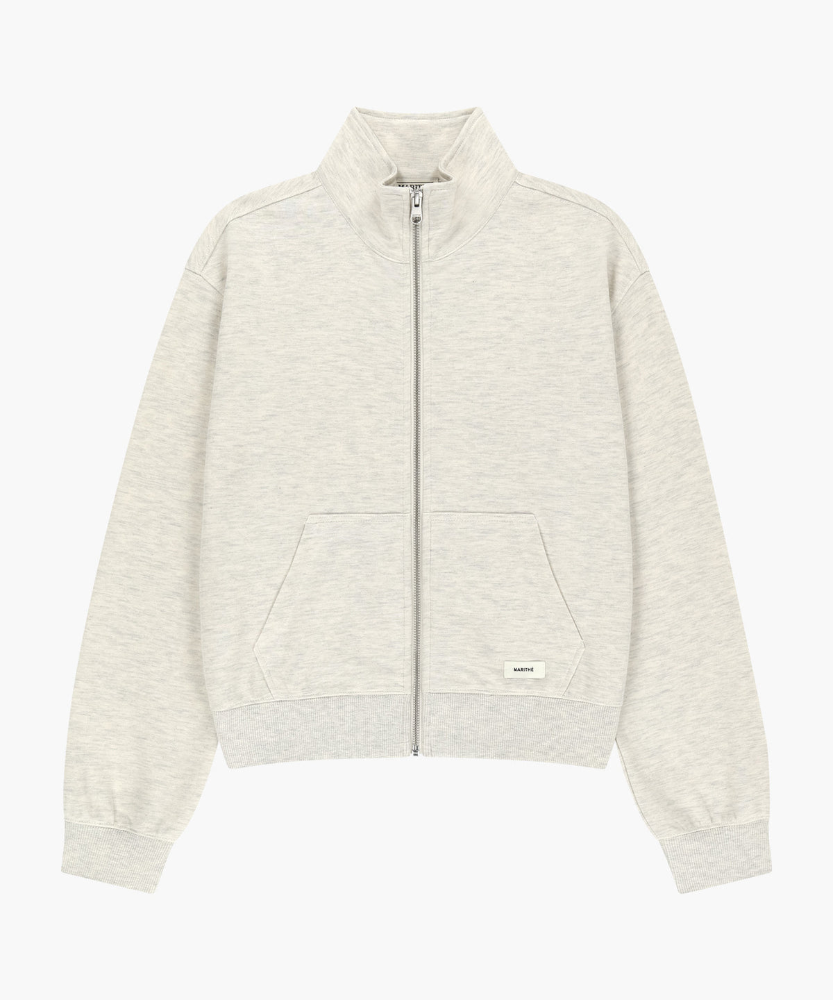 Marithe & Francois Girbaud - Basic High Neck Zipup (Oatmeal) product image 6 | TRAB K-Fashion Australia