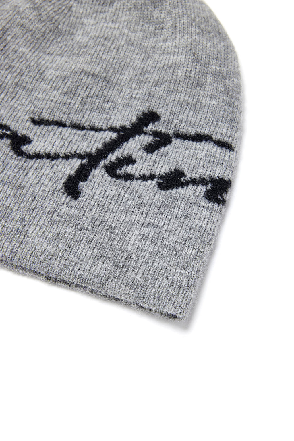 Matin Kim - Matin Logo Script Beanie (Grey) product image 4 | TRAB K-Fashion Australia