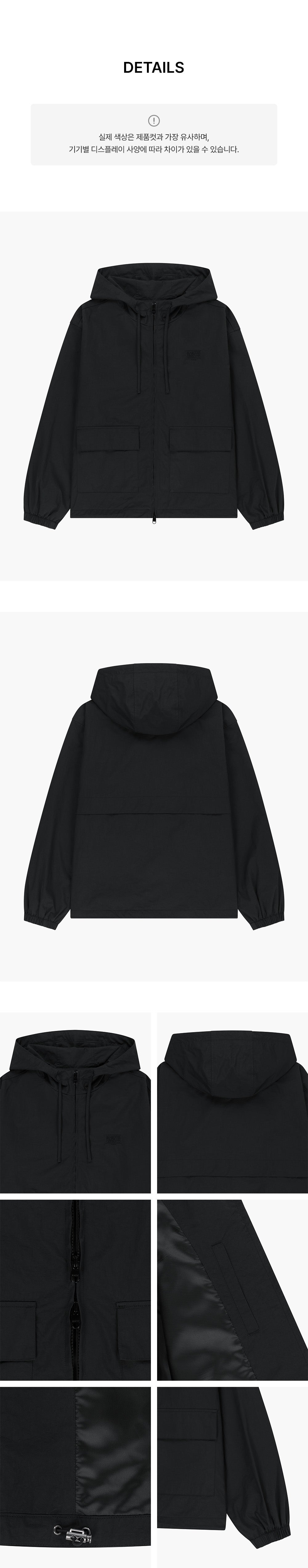 Marithe & Francois Girbaud - Outpocket Hooded Wind Jacket (Black) product image 6 | TRAB K-Fashion Australia