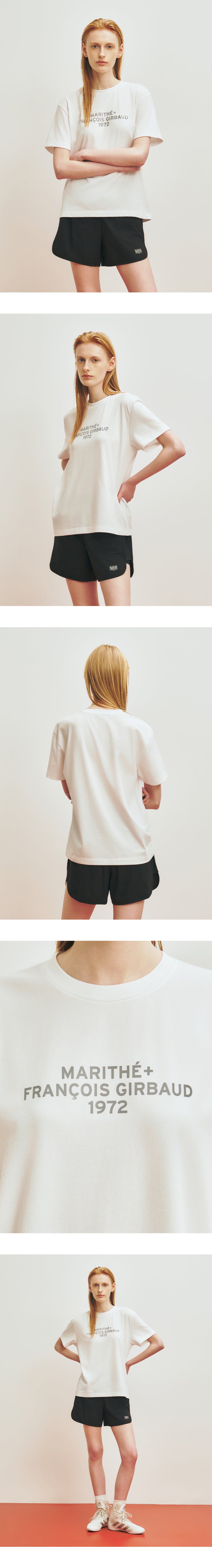 Marithe & Francois Girbaud - Marithe Sport Lettering Logo Tee (White) product image 6 | TRAB K-Fashion Australia