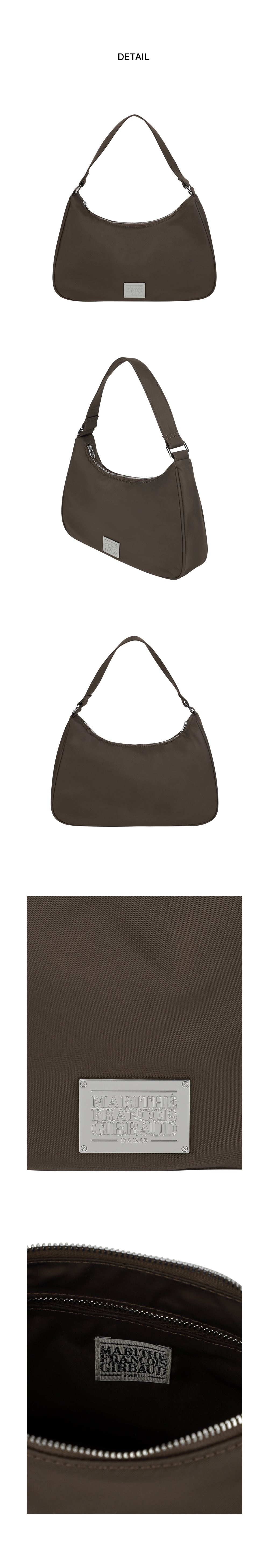 Marithe & Francois Girbaud - Classic Logo Hobo Bag (Brown) product image 6 | TRAB K-Fashion Australia