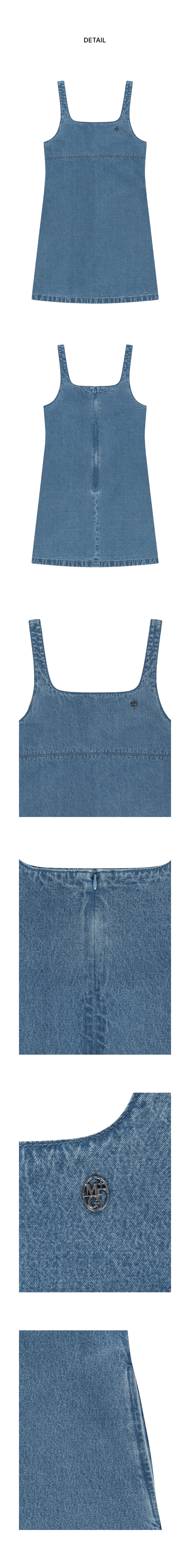 Marithe & Francois Girbaud - Denim Sleeveless Dress (Light Blue) product image 6 | TRAB K-Fashion Australia