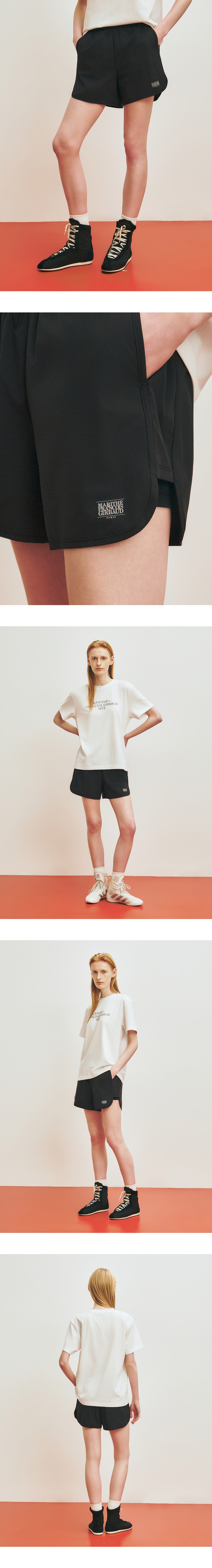 Marithe & Francois Girbaud - Marithe Sport W Double-layer Shorts (Black) product image 6 | TRAB K-Fashion Australia