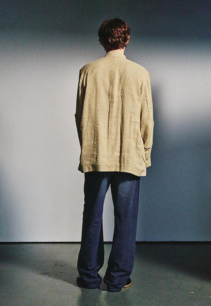 Art if acts - Silk French Forestiere Jacket (Beige) product image 4 | TRAB K-Fashion Australia