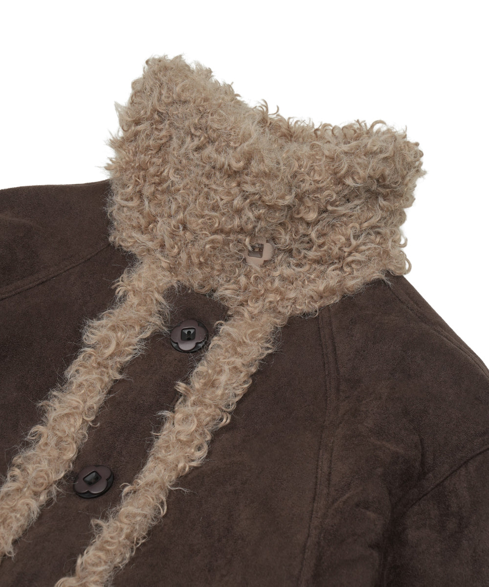 Coyseio - Hairy Suede Mustang Jacket (Brown) product image 16 | TRAB K-Fashion Australia