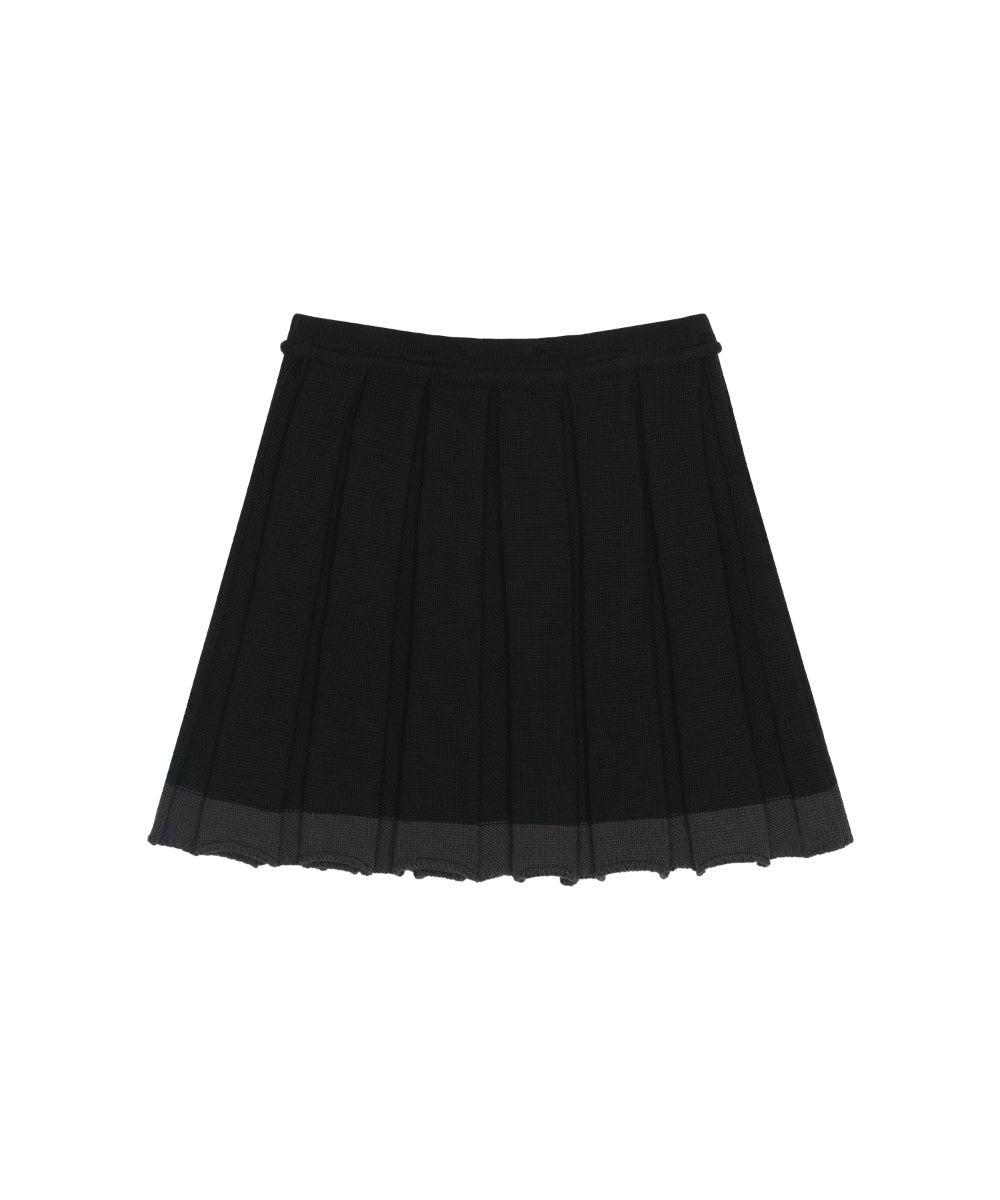 Coyseio - Knit Pleats Skirt (Black) product image 10 | TRAB K-Fashion Australia