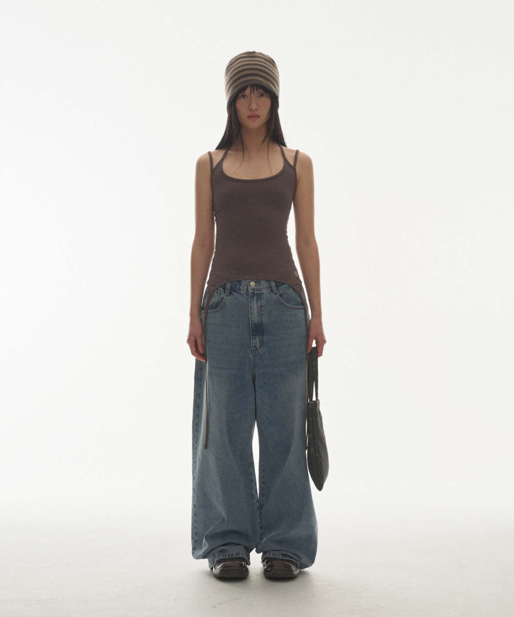 Coyseio - Dual Stripe Beanie (Mud Khaki) product image 3 | TRAB K-Fashion Australia