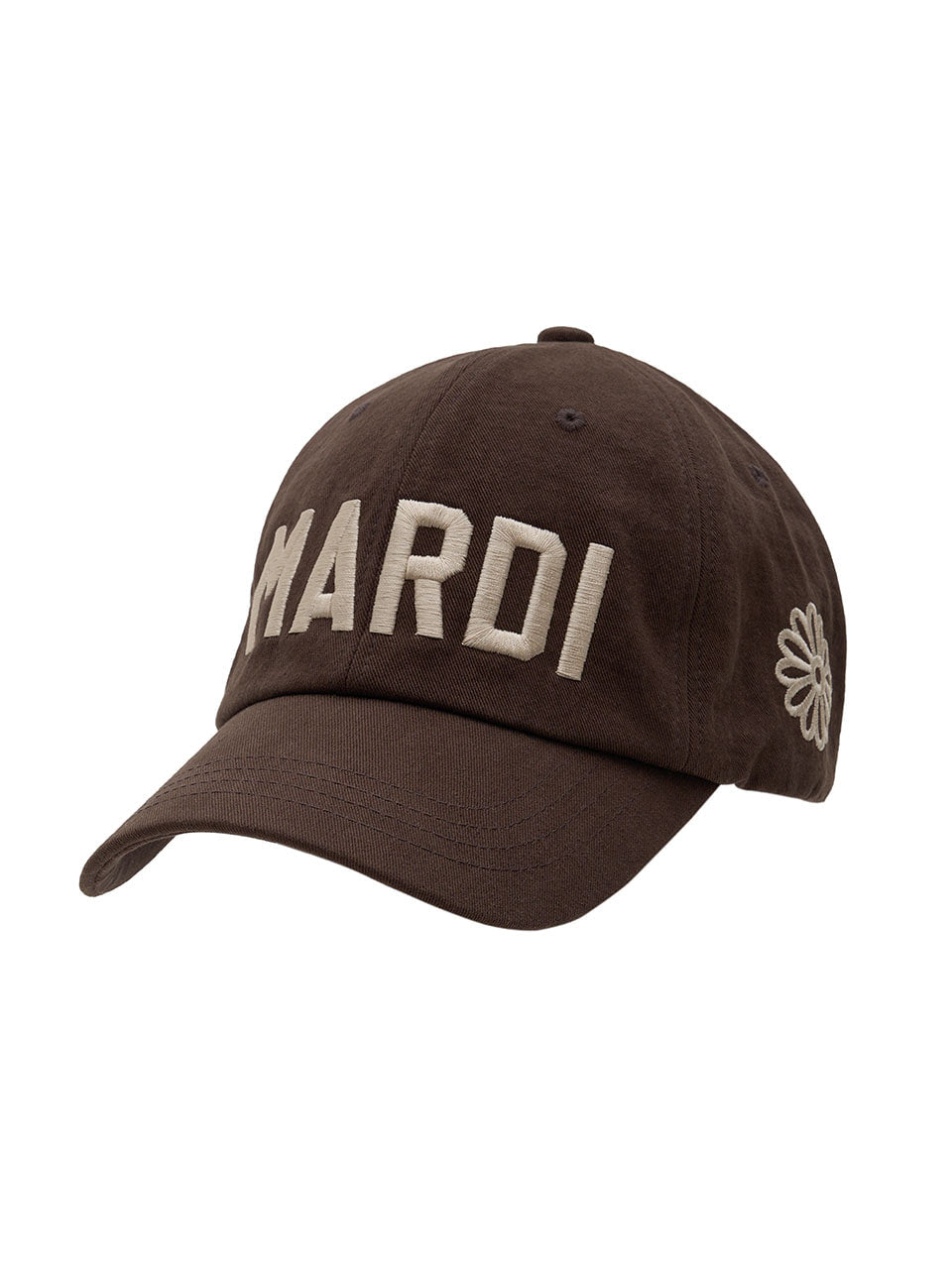 Mardi Mercredi - Cap Mardi Bold Logo (Brown Cream) product image 1 | TRAB K-Fashion Australia