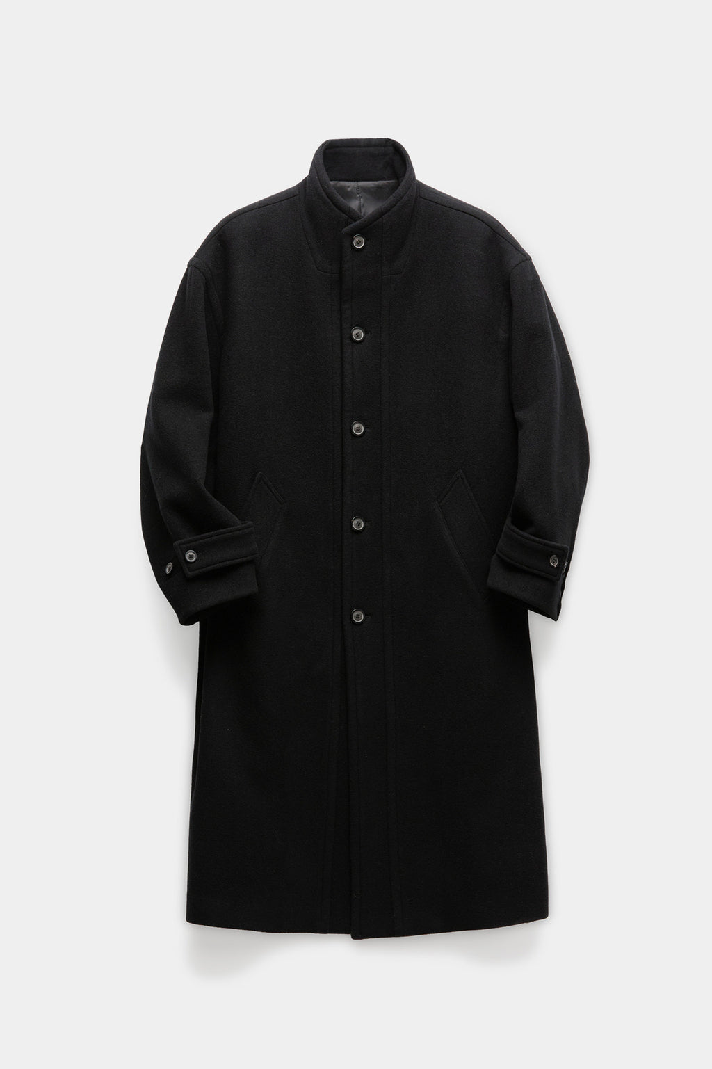 Coor - Virgin Wool High Neck Coat (Black) product image 1 | TRAB K-Fashion Australia