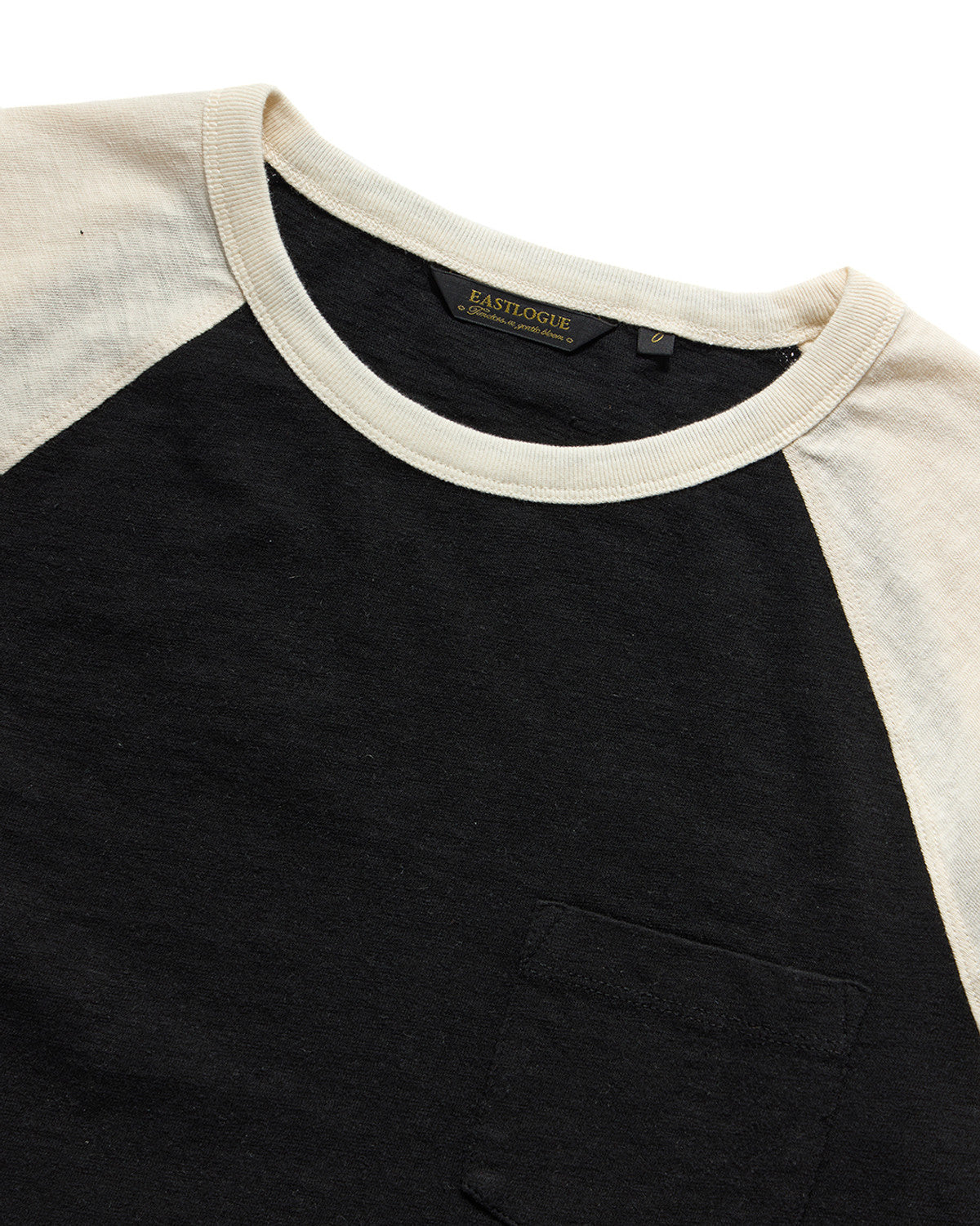 Eastlogue - Raglan Ringer L.s T-shirts (Cream & Black) product image 4 | TRAB K-Fashion Australia