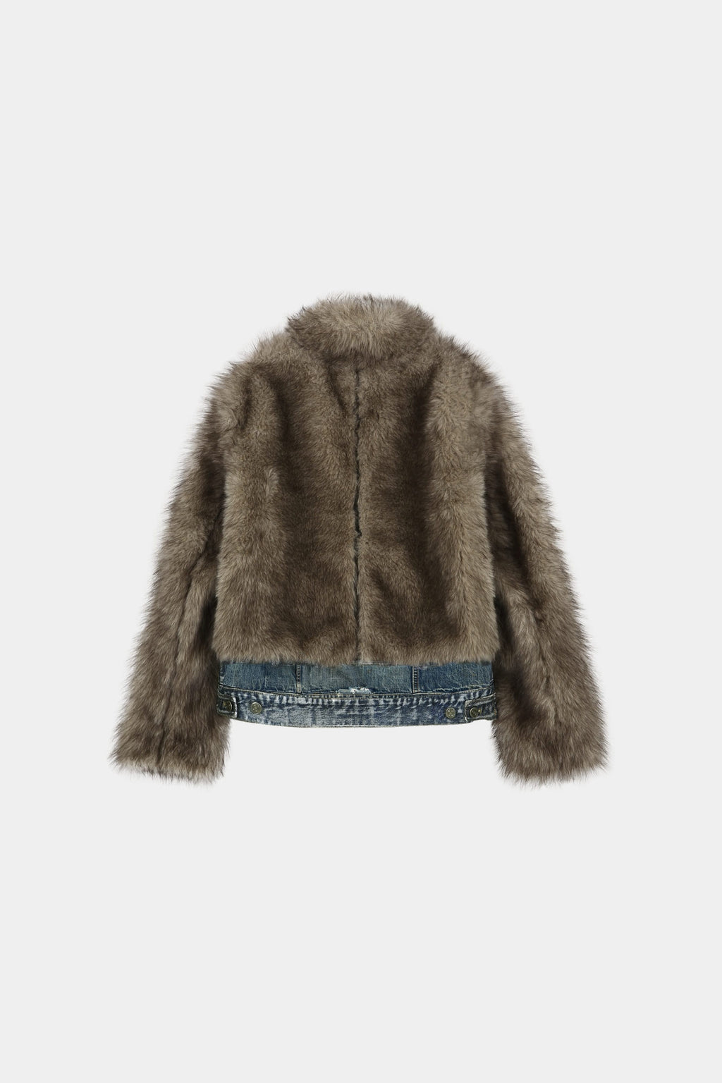 Andersson Bell - Fur On Denim Jacket (Grey) product image 14 | TRAB K-Fashion Australia