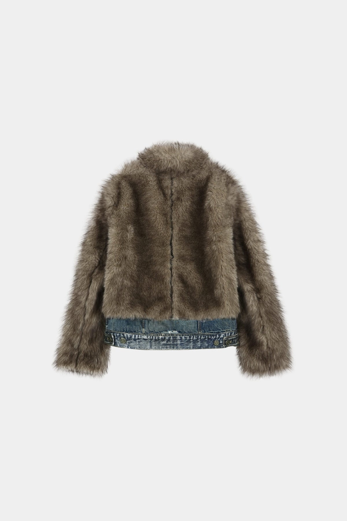 Andersson Bell - Fur On Denim Jacket (Grey) product image 14 | TRAB K-Fashion Australia