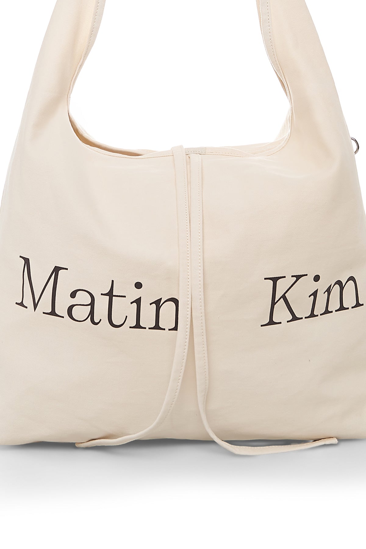 Matin Kim - [Pre-Order – Ships July 29] Logo Point Round Ecobag (Ivory) product image 4 | TRAB K-Fashion Australia