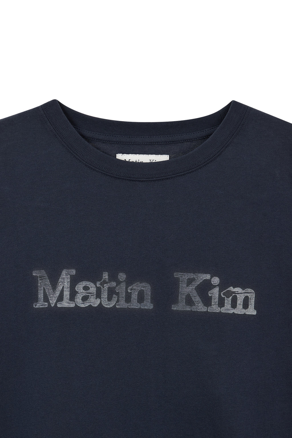 Matin Kim - Vintage Logo Graphic Top (Navy) product image 3 | TRAB K-Fashion Australia