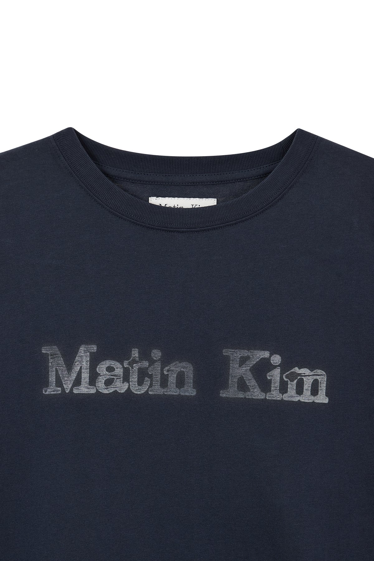 Matin Kim - Vintage Logo Graphic Top (Navy) product image 3 | TRAB K-Fashion Australia