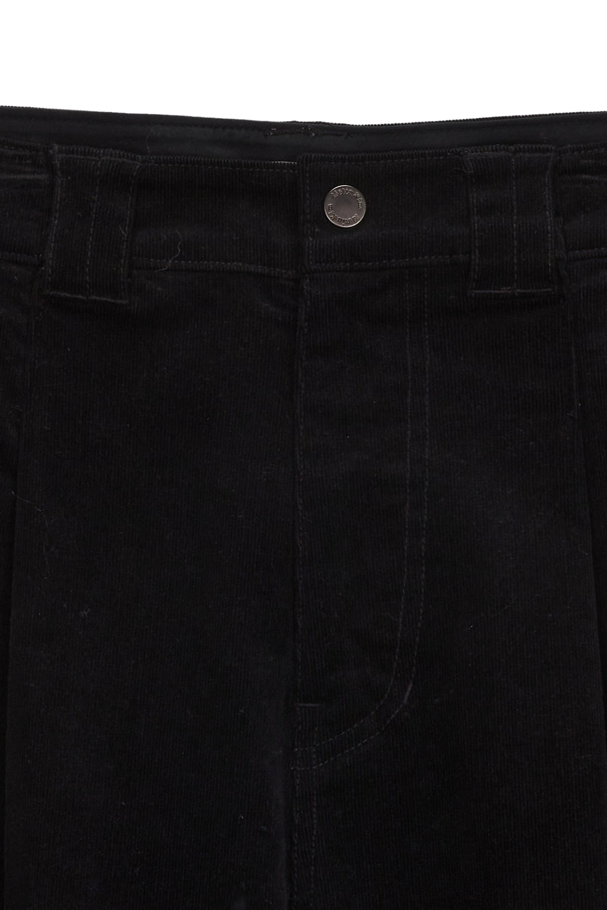 Matin Kim - Corduroy Tuck Point Wide Pants (Black) product image 3 | TRAB K-Fashion Australia