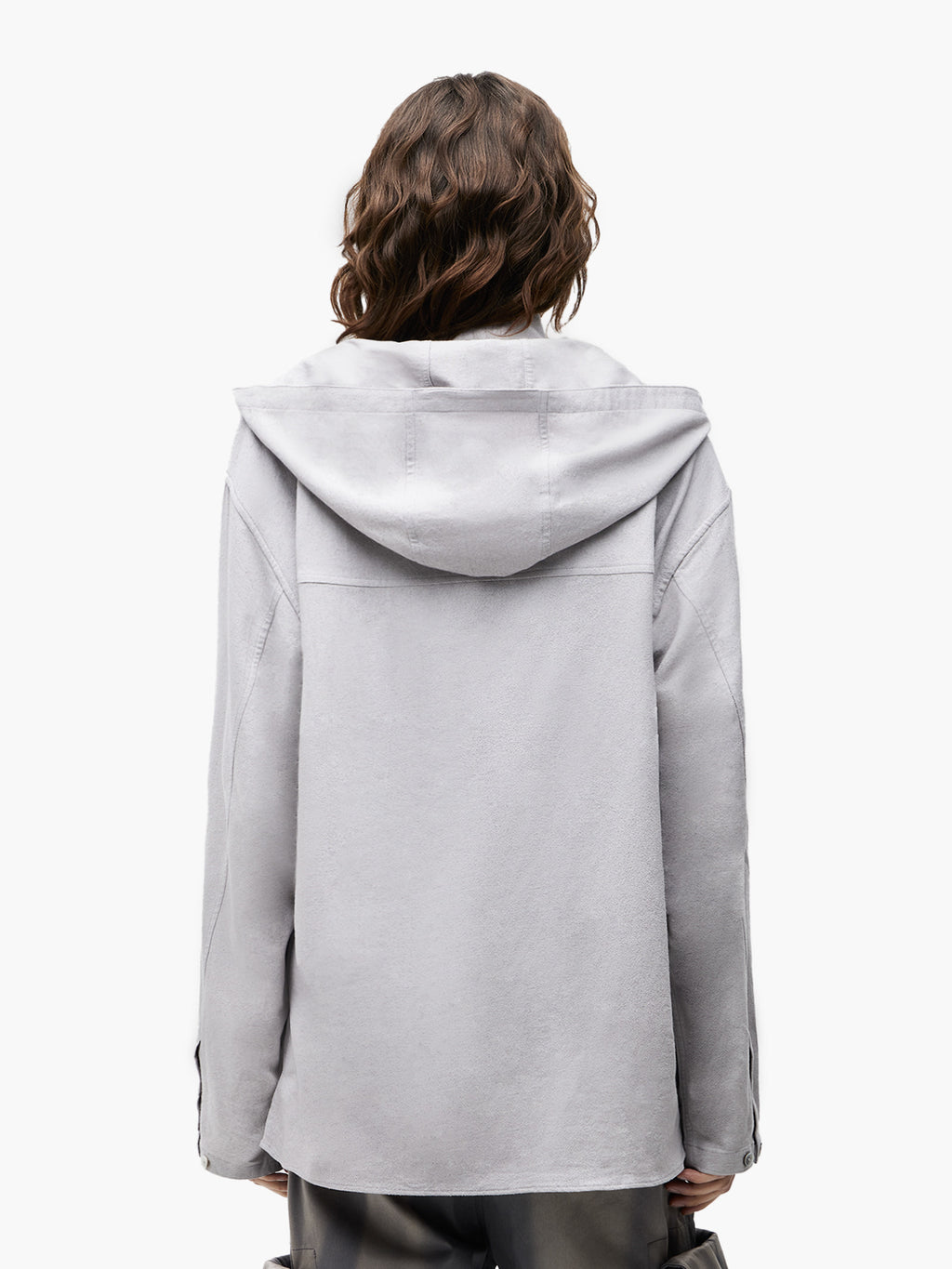 Jiyong Kim - Hooded Layered Zip-Up Shirt (Off-White) product image 5 | TRAB K-Fashion Australia