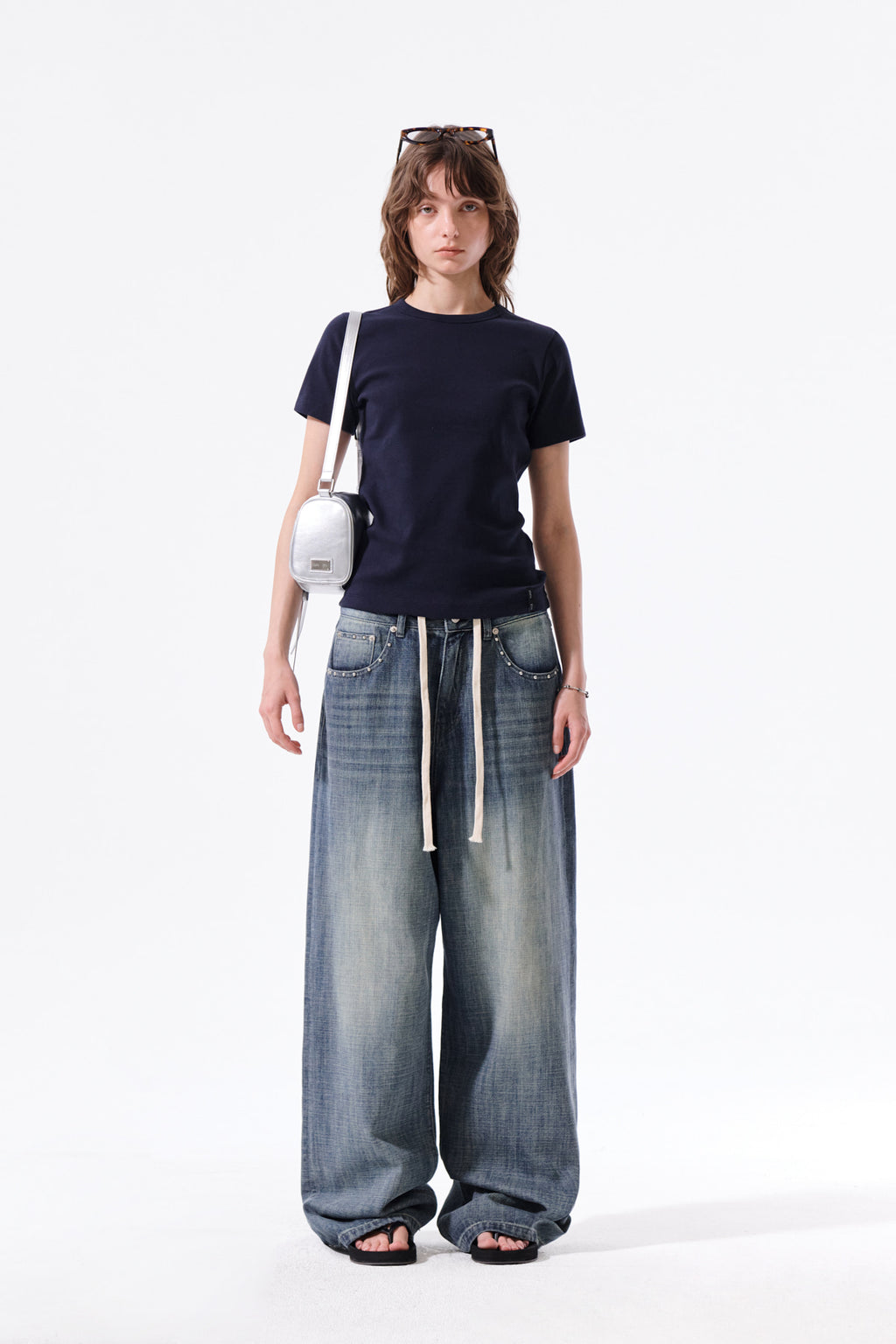 Matin Kim - Stud Point Denim Pants (Blue) product image 12 | TRAB K-Fashion Australia