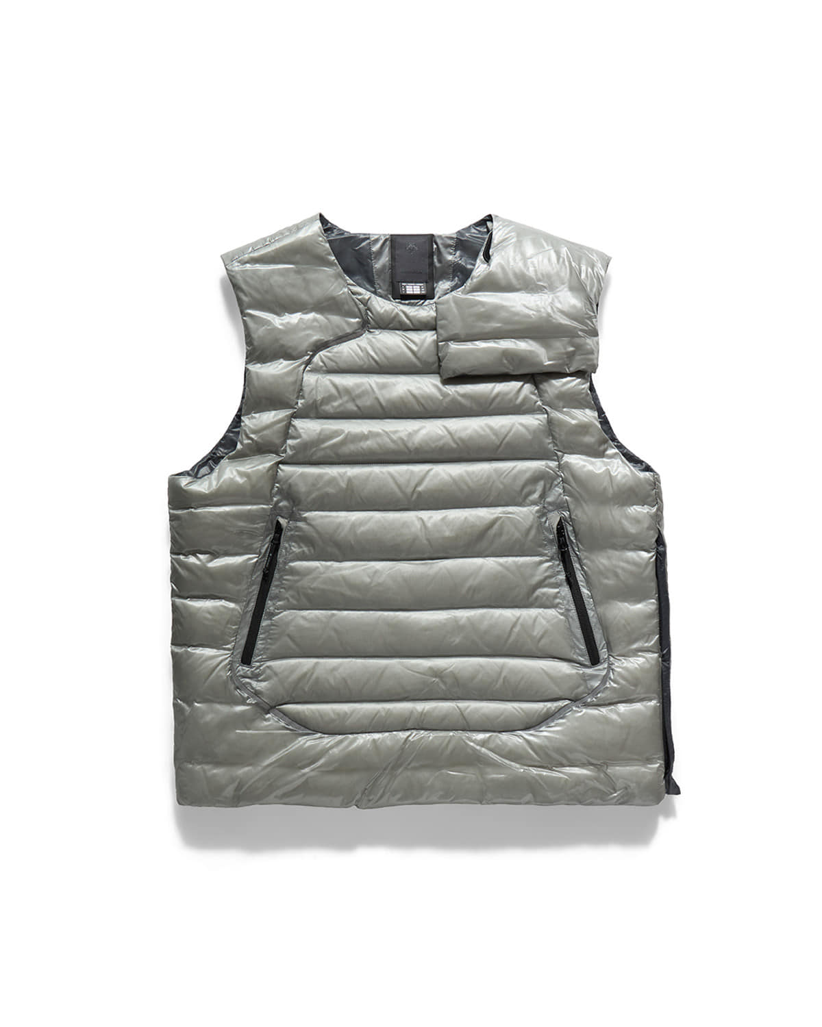 Eastlogue - Asymmetric Bullet Proof Down Vest (Silver) product image 6 | TRAB K-Fashion Australia
