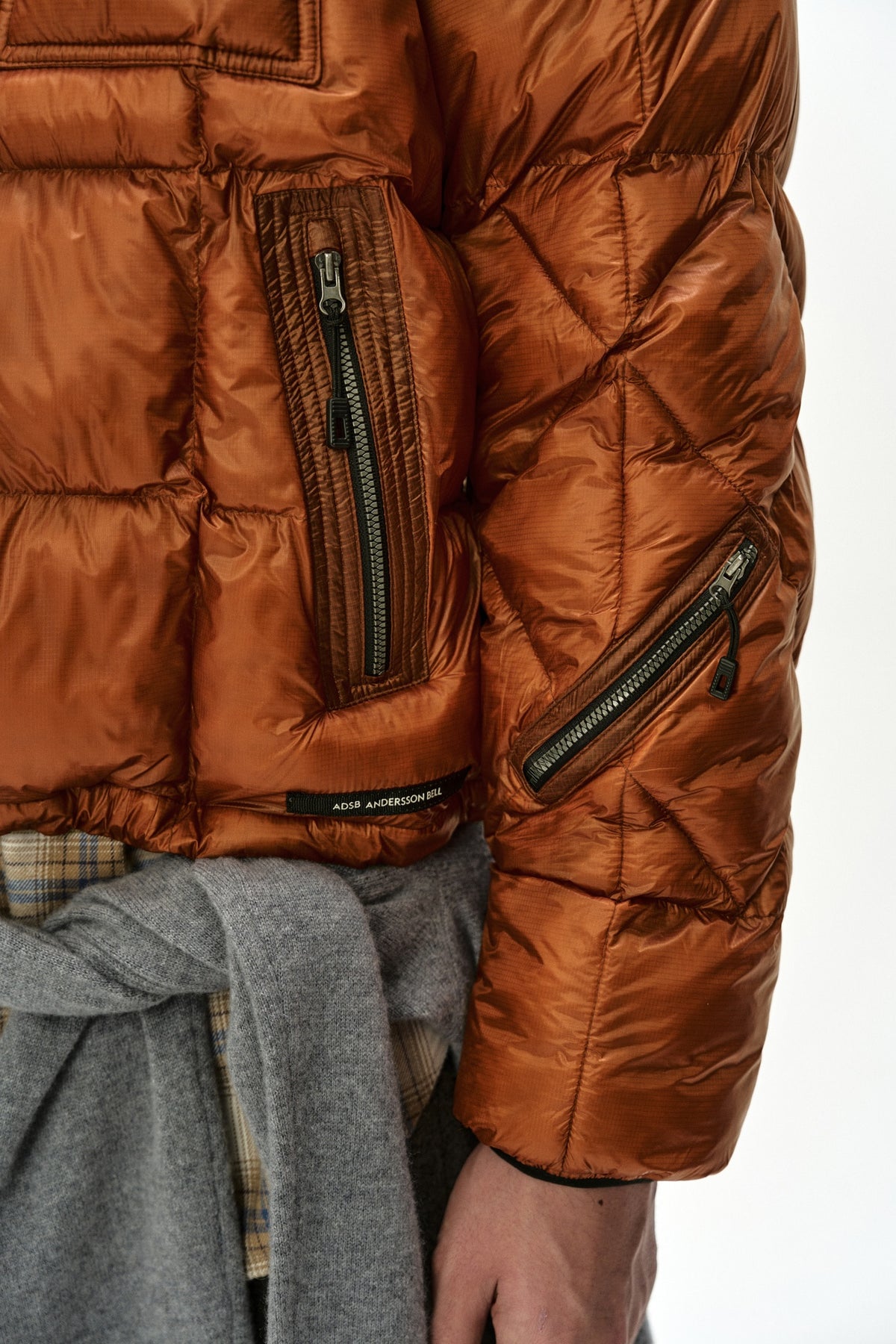 Andersson Bell - Unisex Torino Lightweight Down Jacket (Orange) product image 10 | TRAB K-Fashion Australia