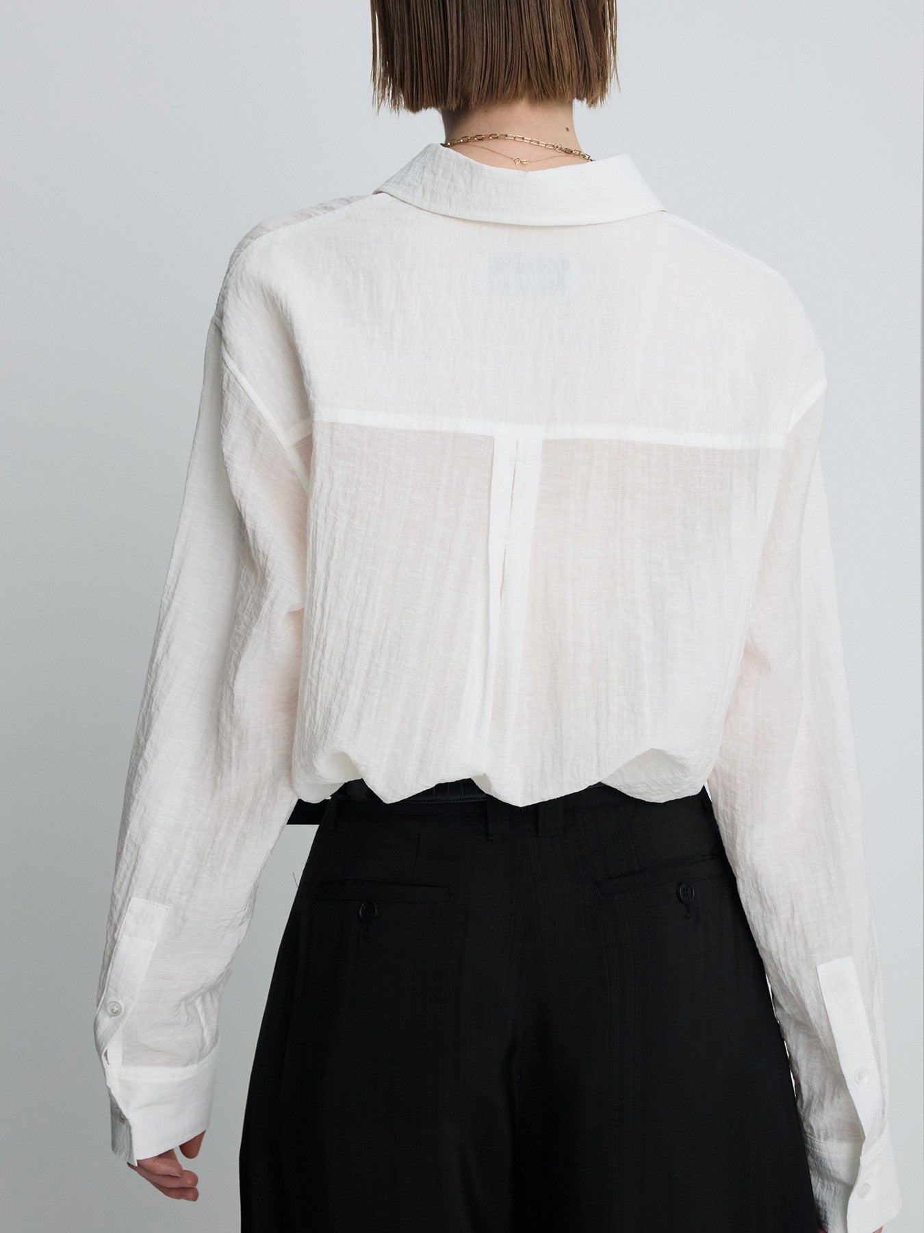 Tonywack - Linen Relaxed Fit Shirt (Off White) product image 4 | TRAB K-Fashion Australia